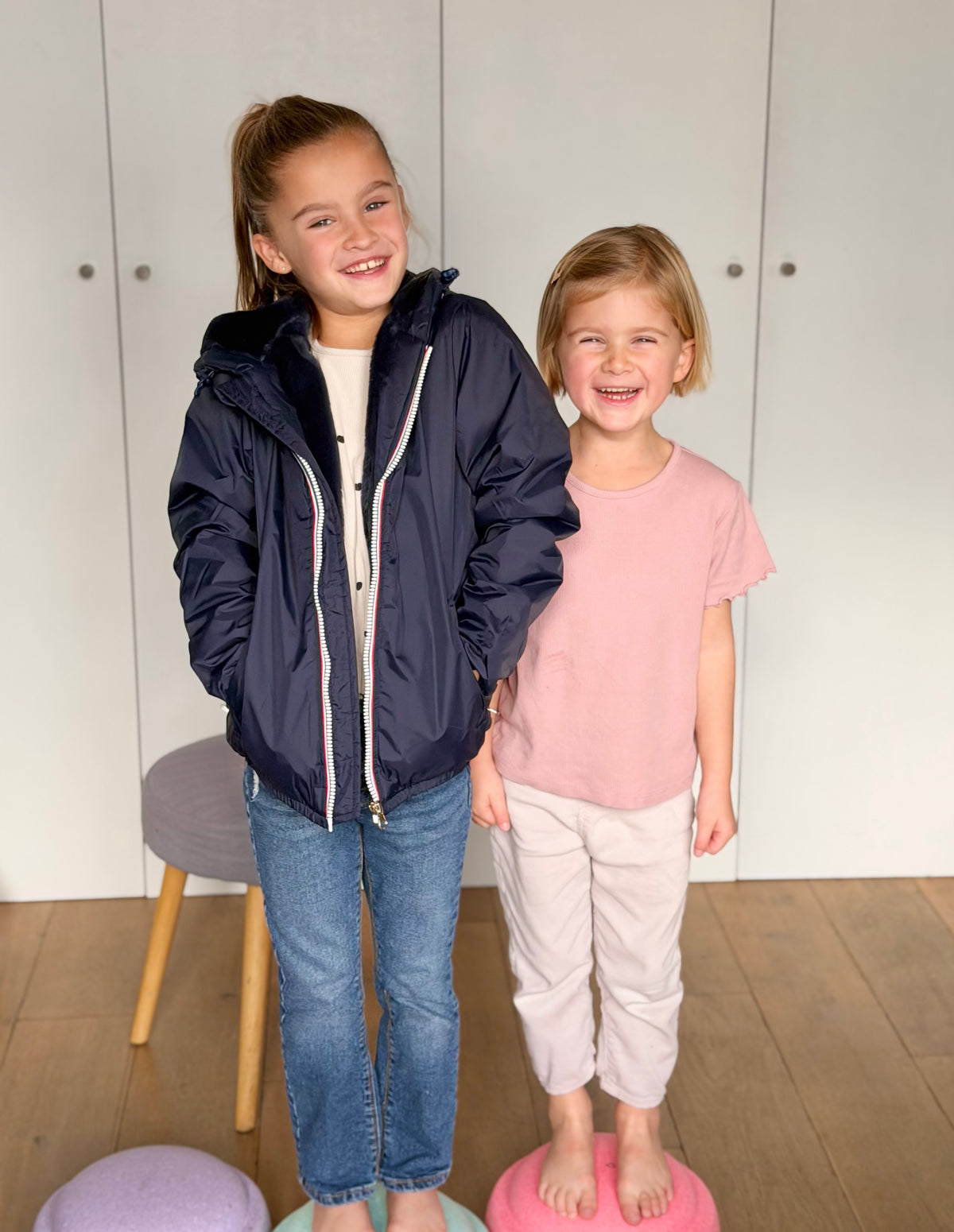 LAURA JO - Parka Imperméable mixte LOUIS.E KIDS fourré - Bleu marine