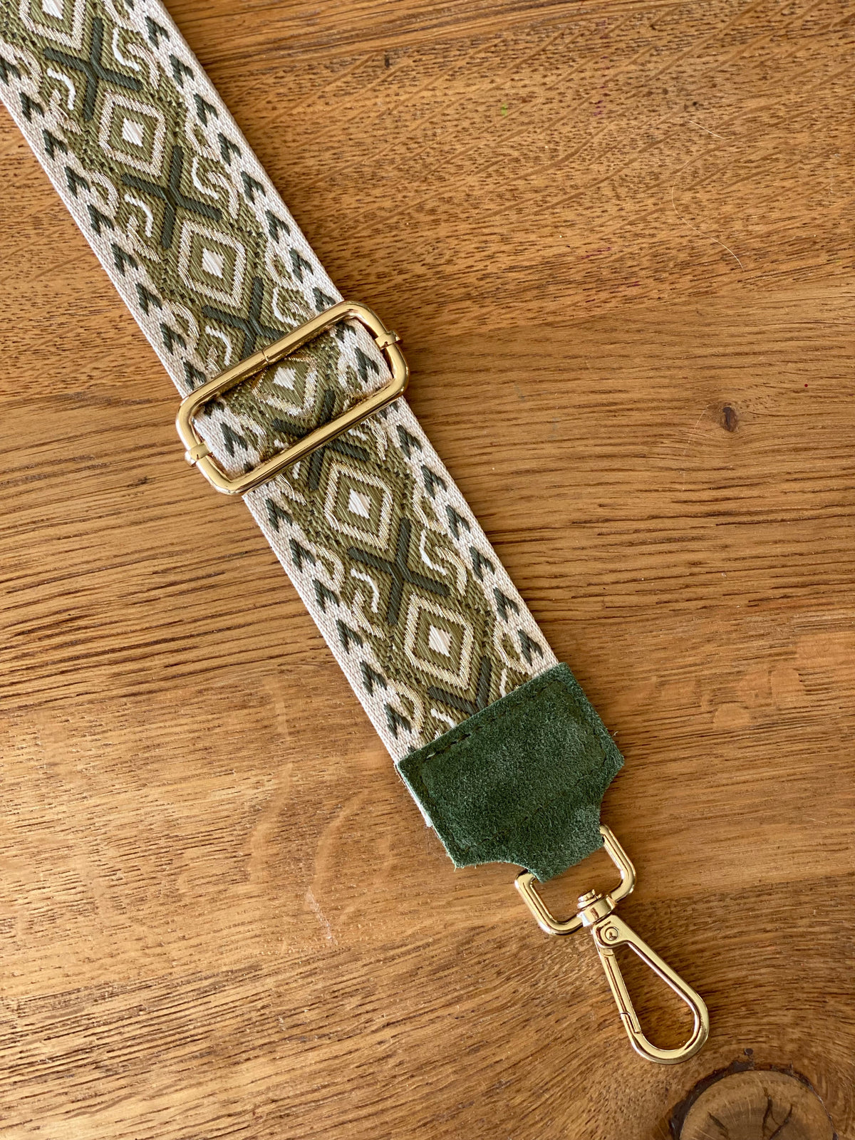 Sangle / Bandoulière en cuir daim pour sacs/ bananes - MARNIE