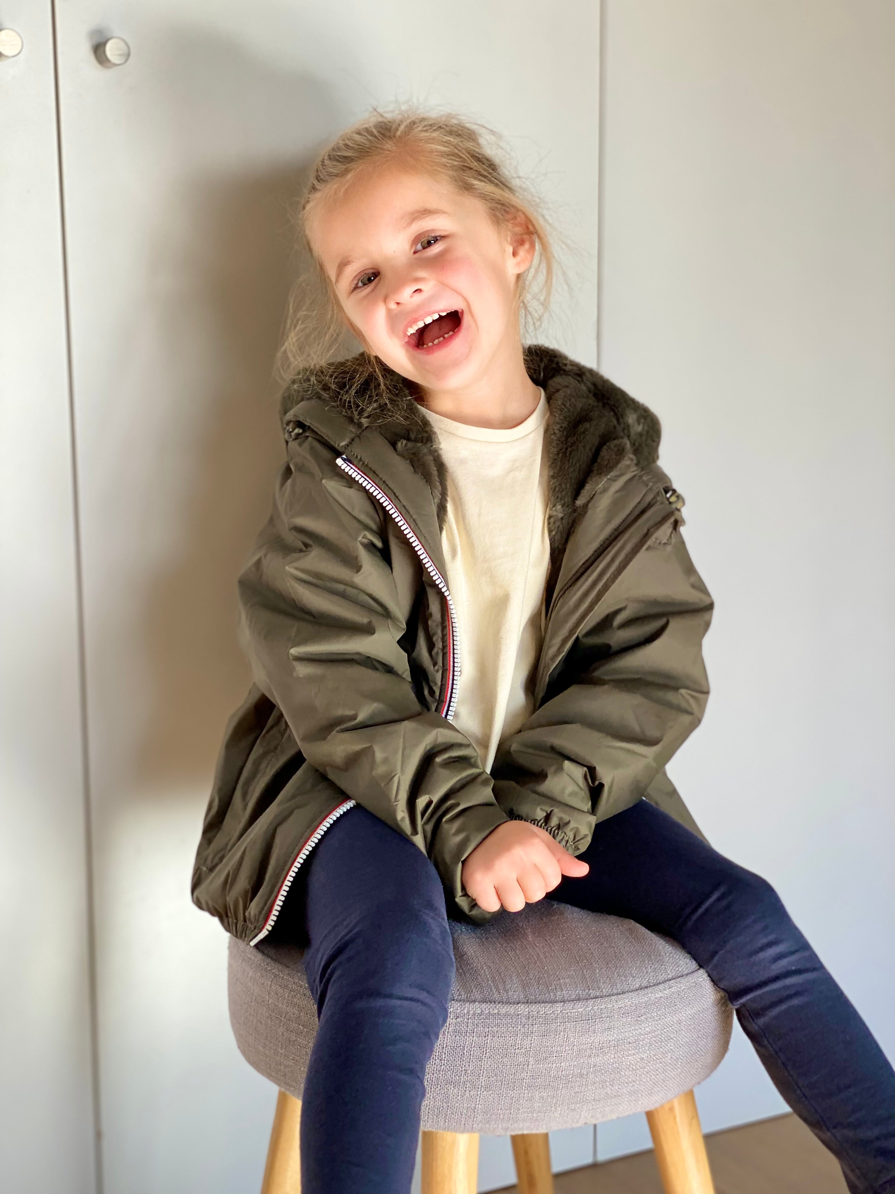 LAURA JO - Parka Imperméable mixte LOUIS.E KIDS fourré - Kaki