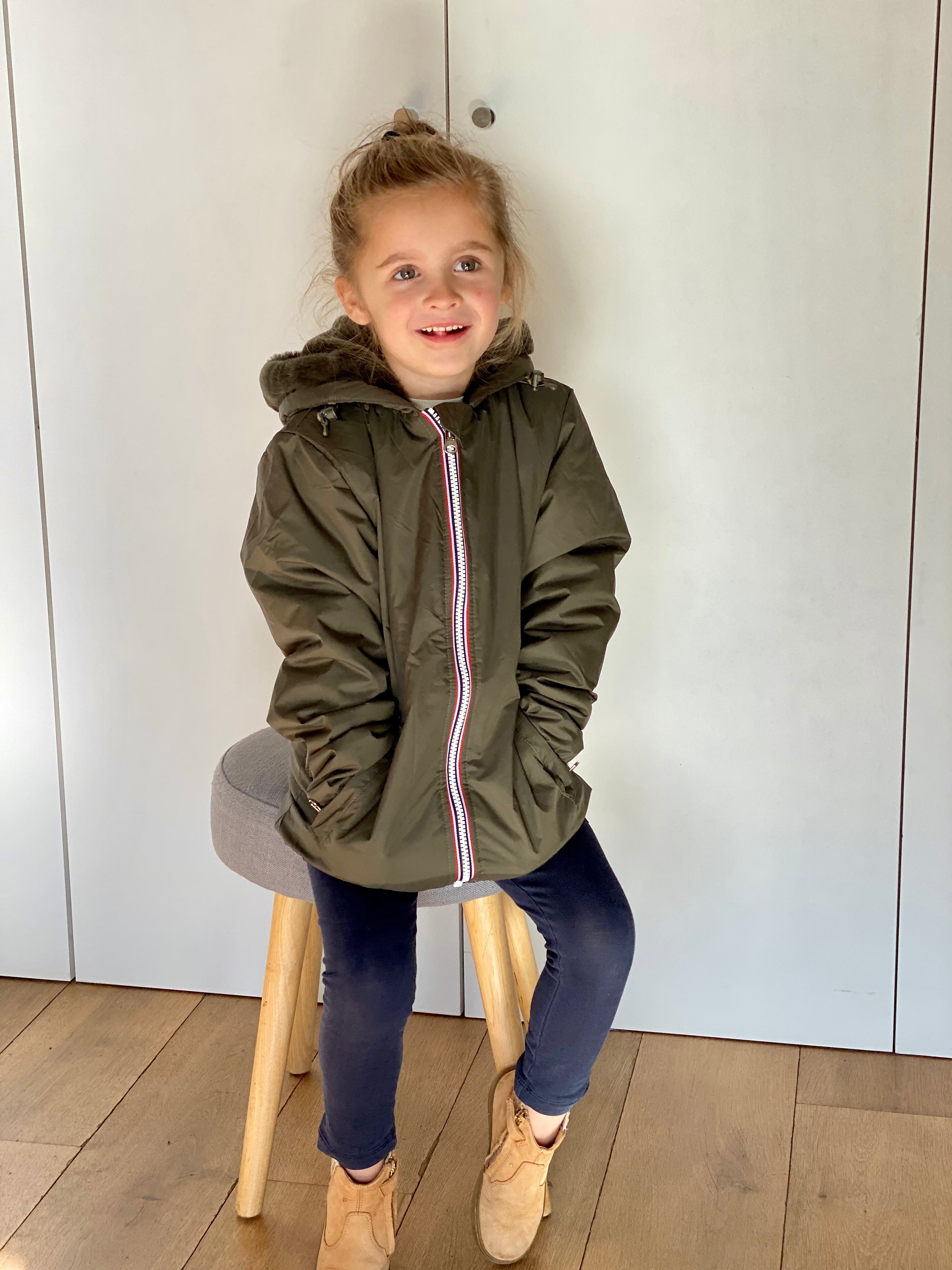 LAURA JO - Parka Imperméable mixte LOUIS.E KIDS fourré - Kaki