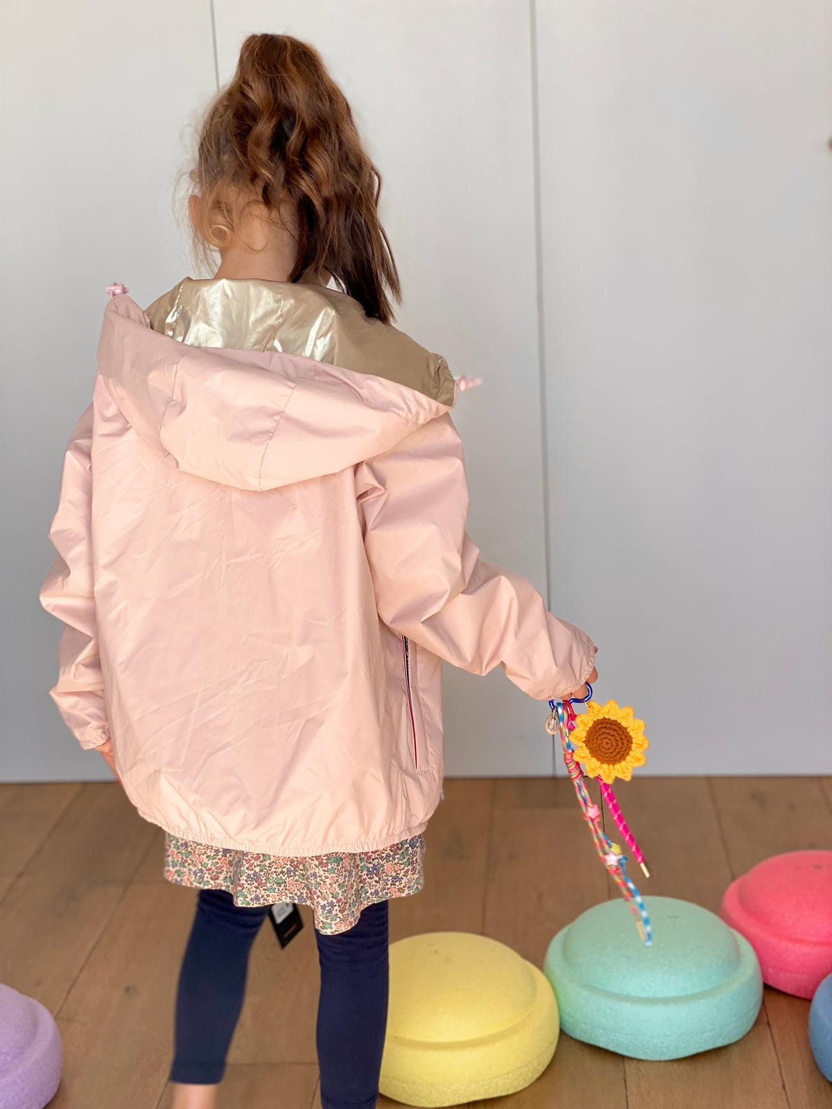 LAURA JO - Imperméable réversible léger GARANCE KIDS enfant (mixte) - Rose / Doré