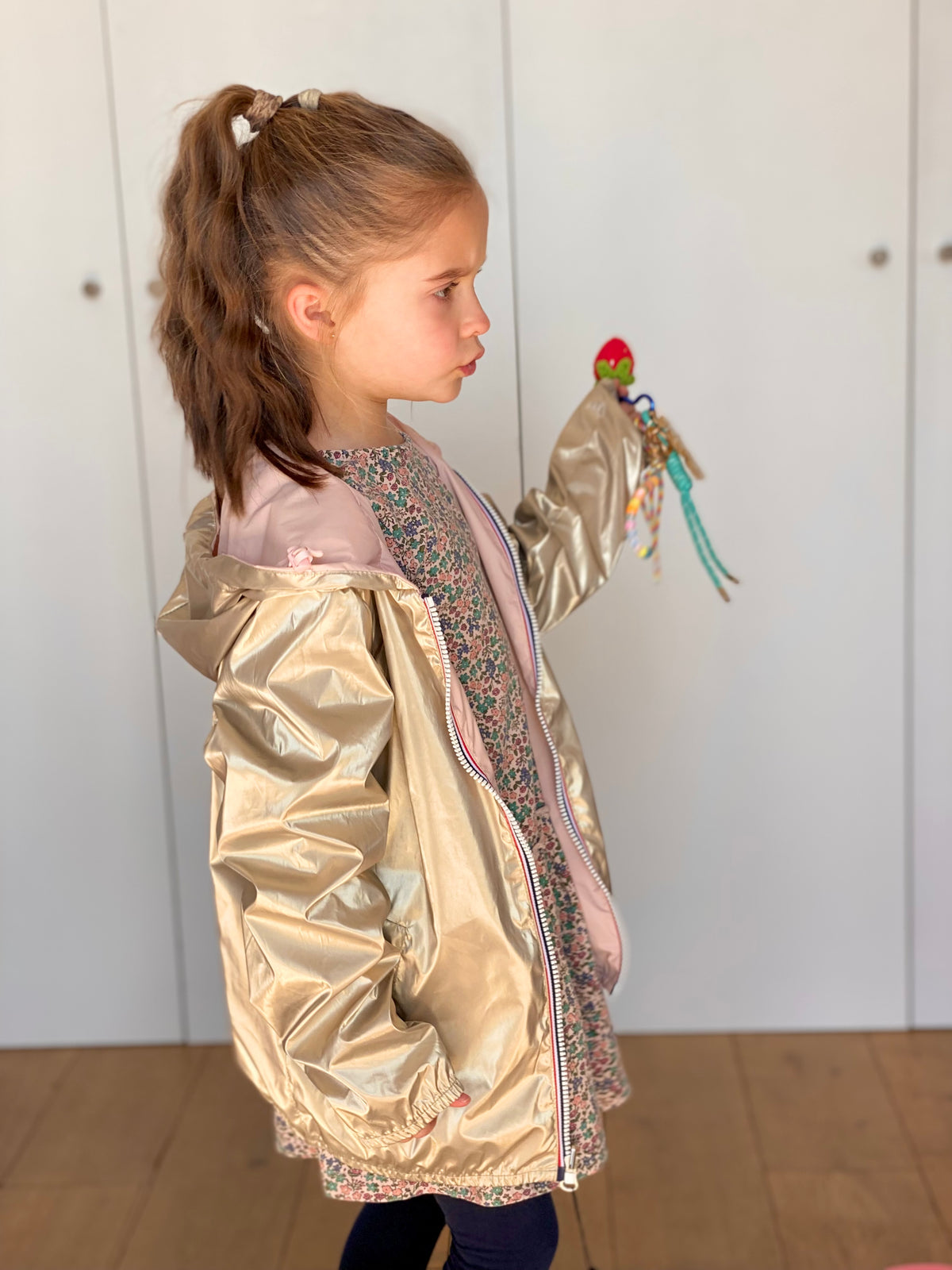 LAURA JO - Imperméable réversible léger GARANCE KIDS enfant (mixte) - Rose / Doré