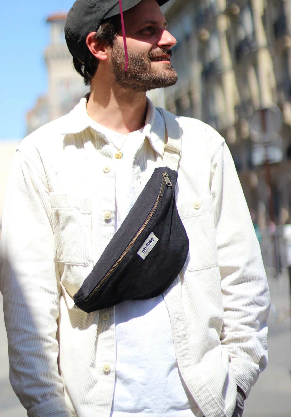 HINDBAG OLIVIA - Sac banane Noir