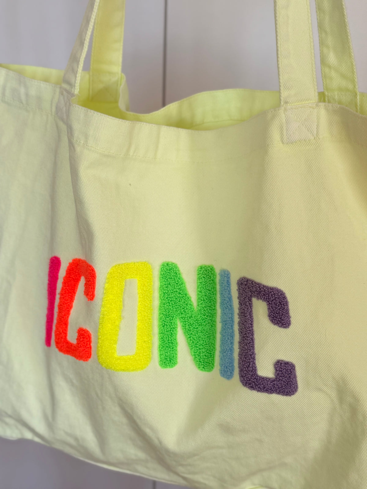 Grand cabas Tote bag ICONIC Jaune VANINA - FIN DE SÉRIE