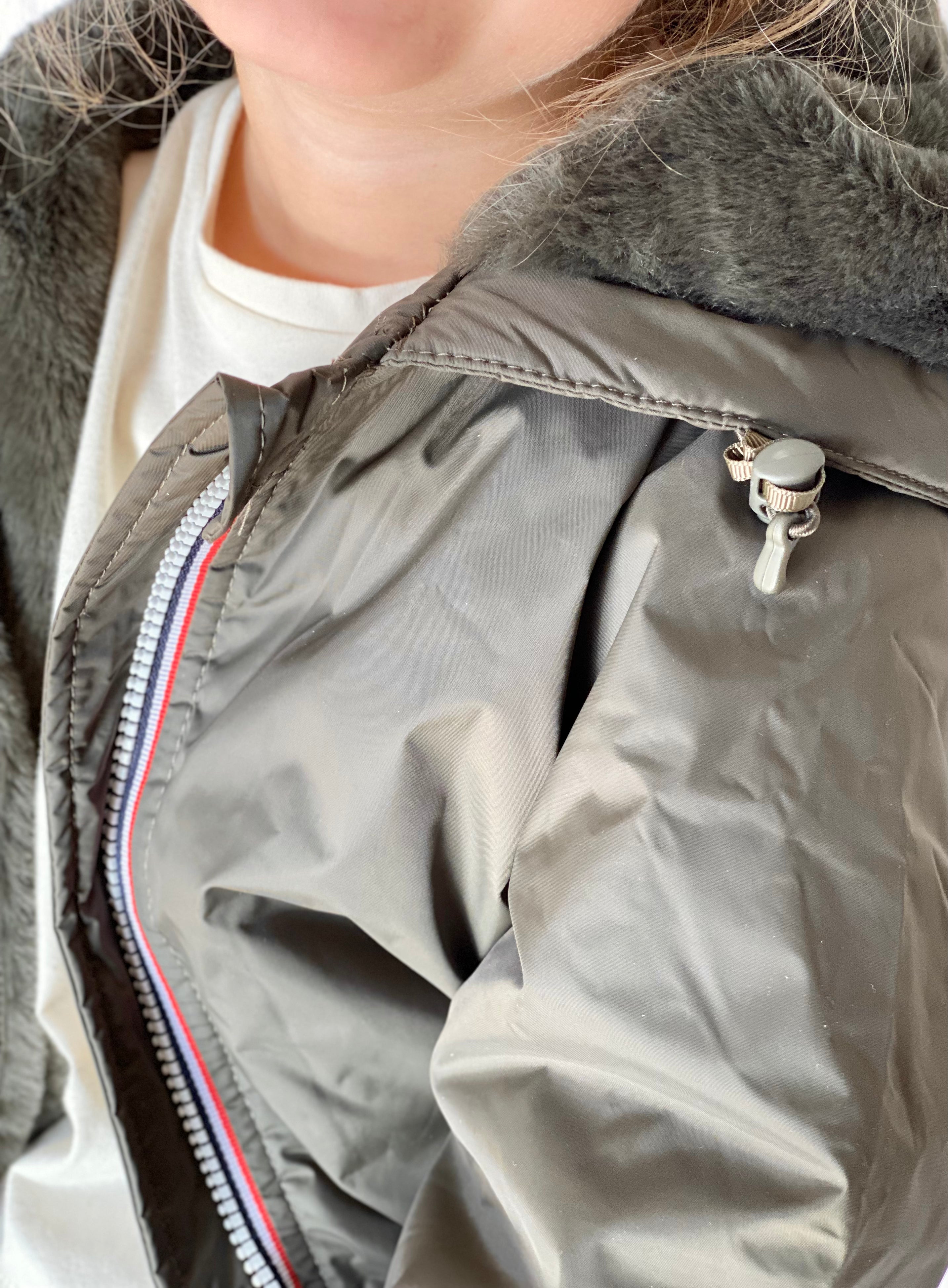 LAURA JO - Parka Imperméable mixte LOUIS.E KIDS fourré - Kaki