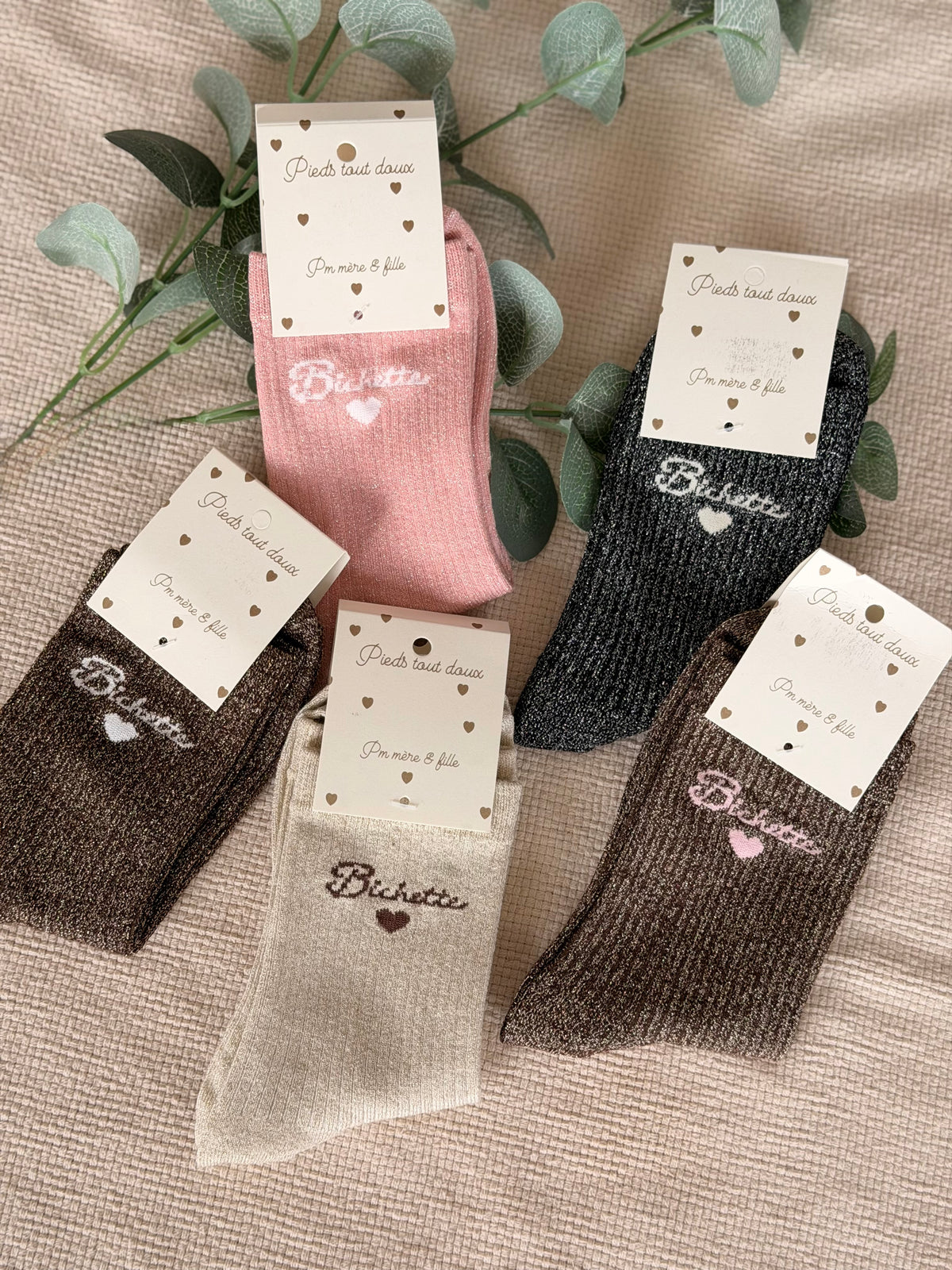Chaussettes scintillantes glitter ZIA - Bichette • FIN DE SÉRIE
