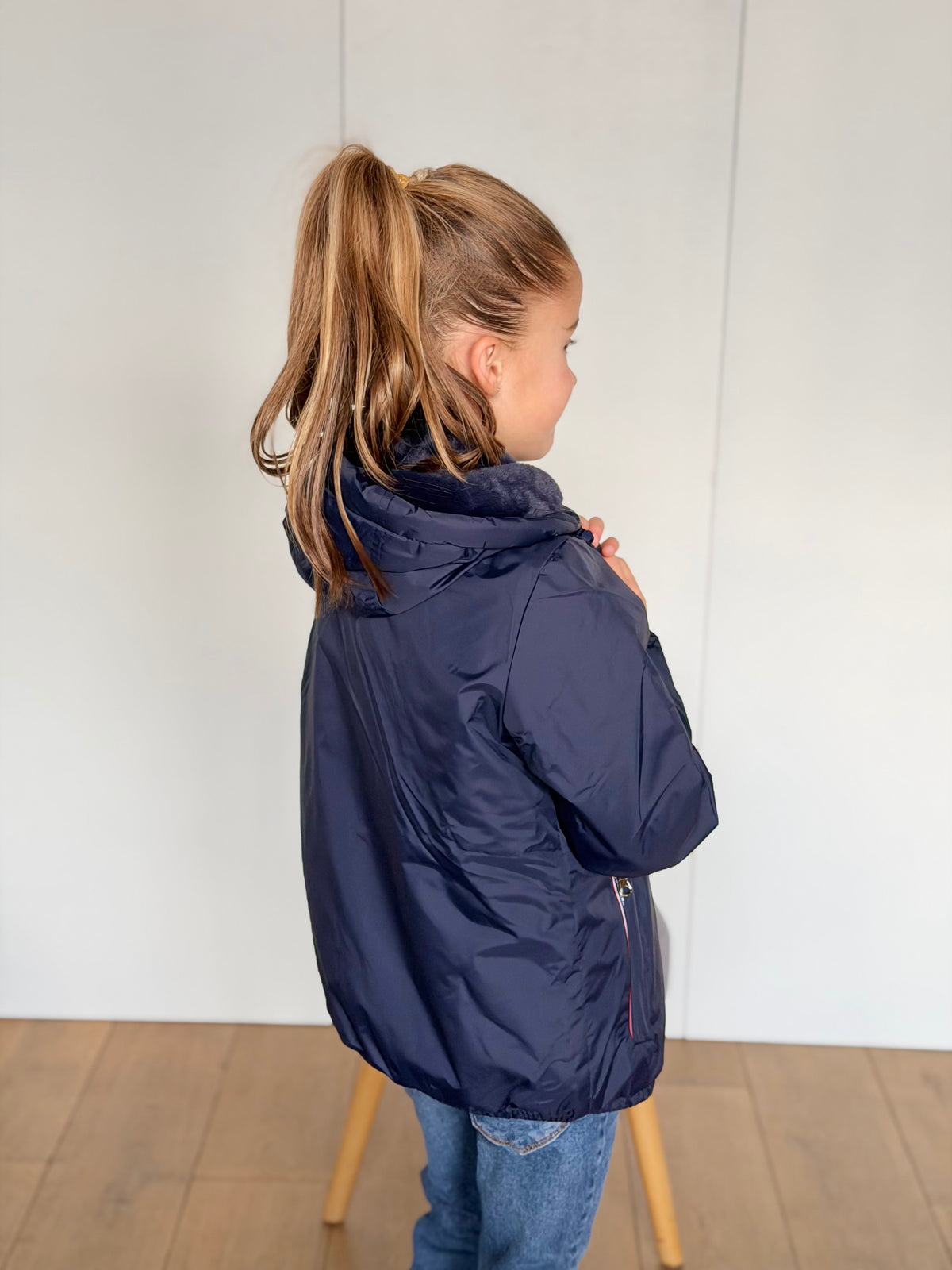 LAURA JO - Parka Imperméable mixte LOUIS.E KIDS fourré - Bleu marine