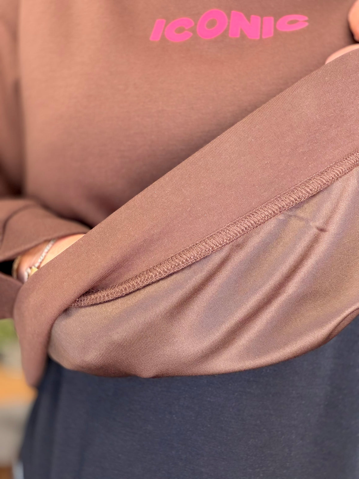 Sweat ICONIC ultra doux OMBLINE - Chocolat