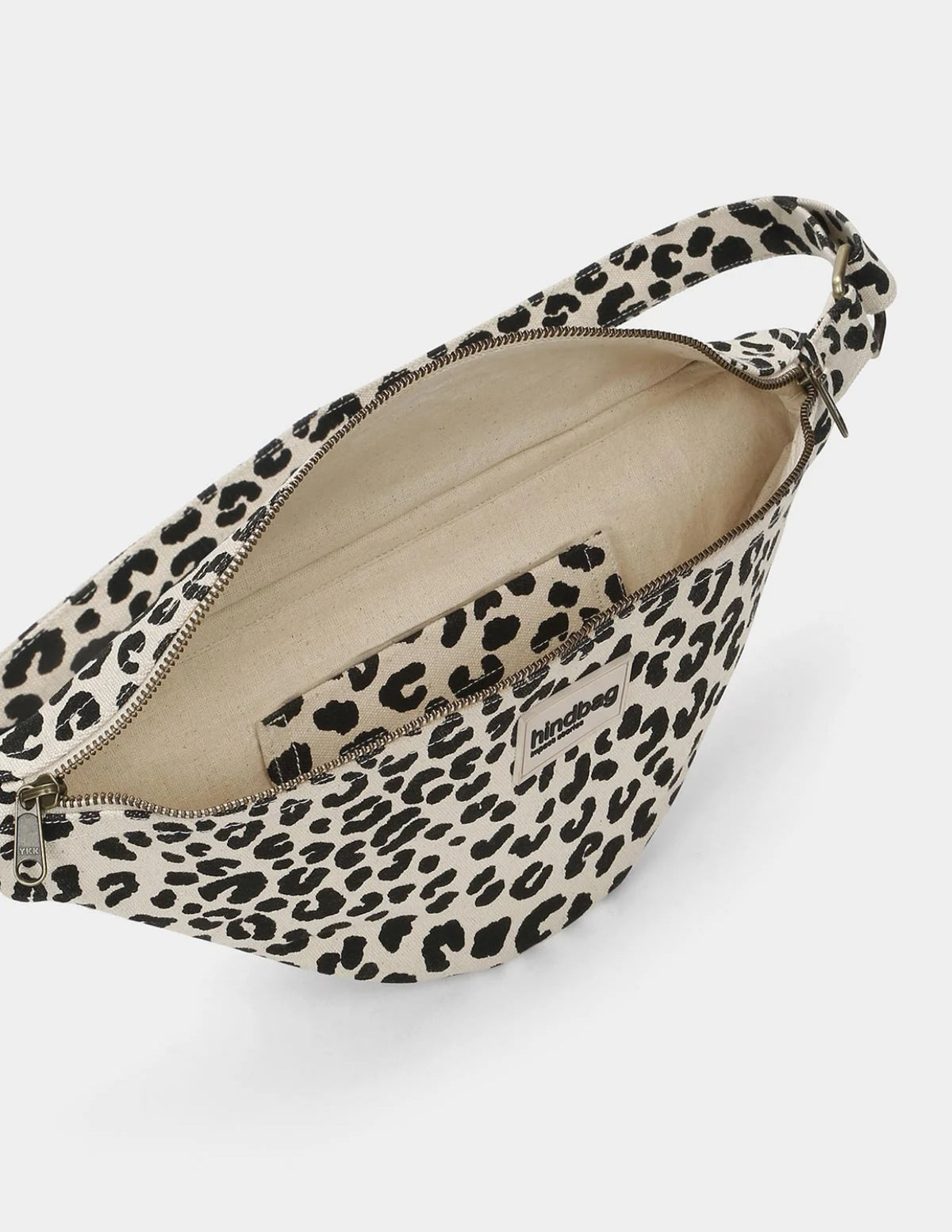HINDBAG SASHA - Sac banane Léo Écru 🐆🤍