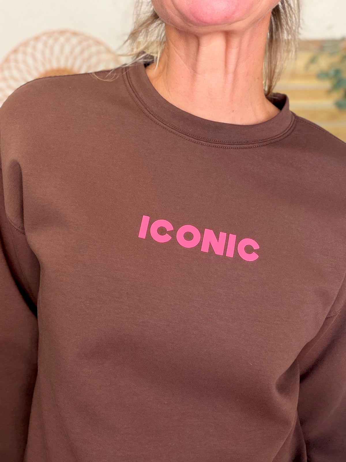 Sweat ICONIC ultra doux OMBLINE - Chocolat