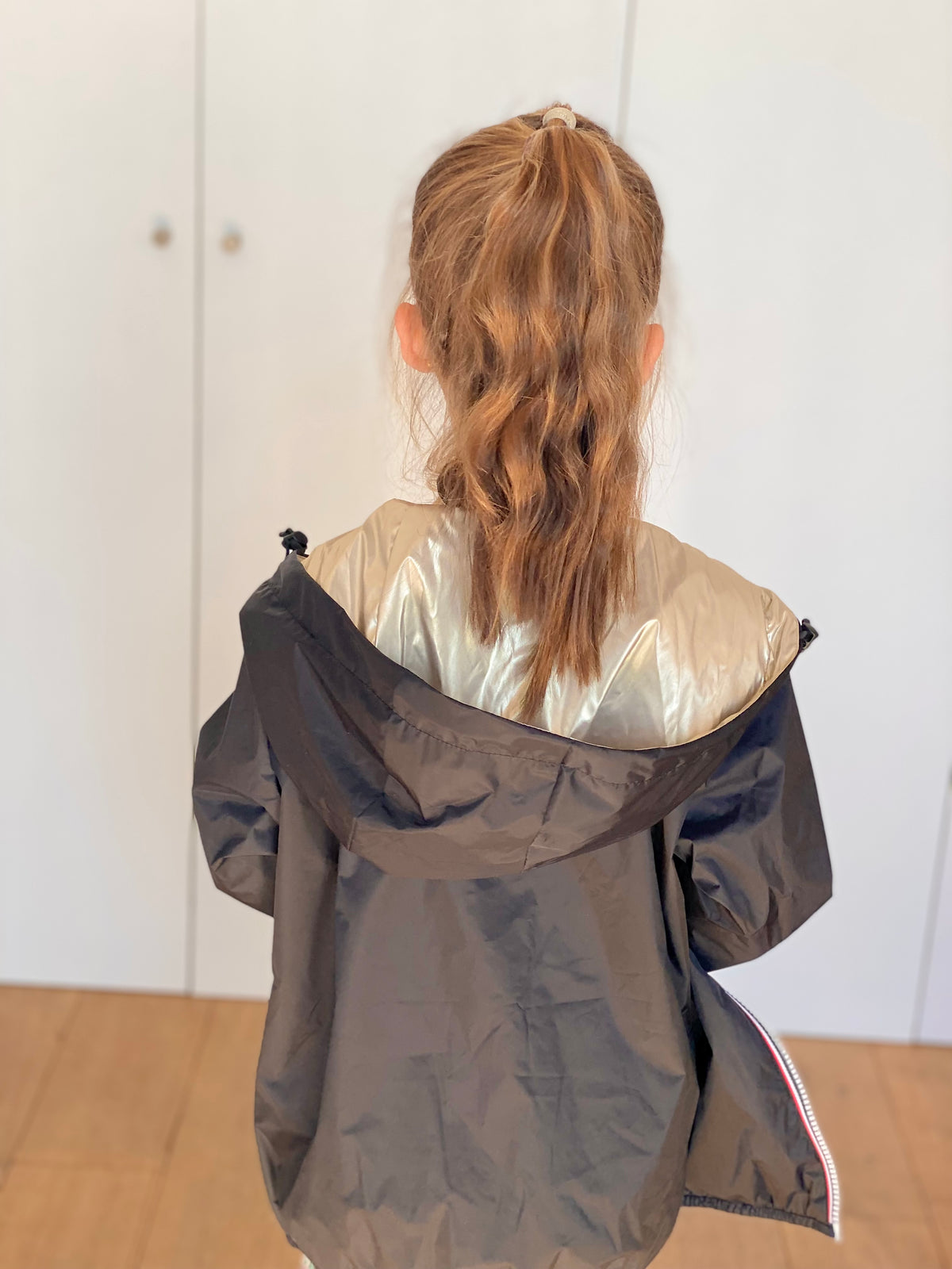LAURA JO - Imperméable réversible léger GARANCE KIDS enfant (mixte) - Noir / Doré (DÉSTOCKAGE sur Taille 6 ans)
