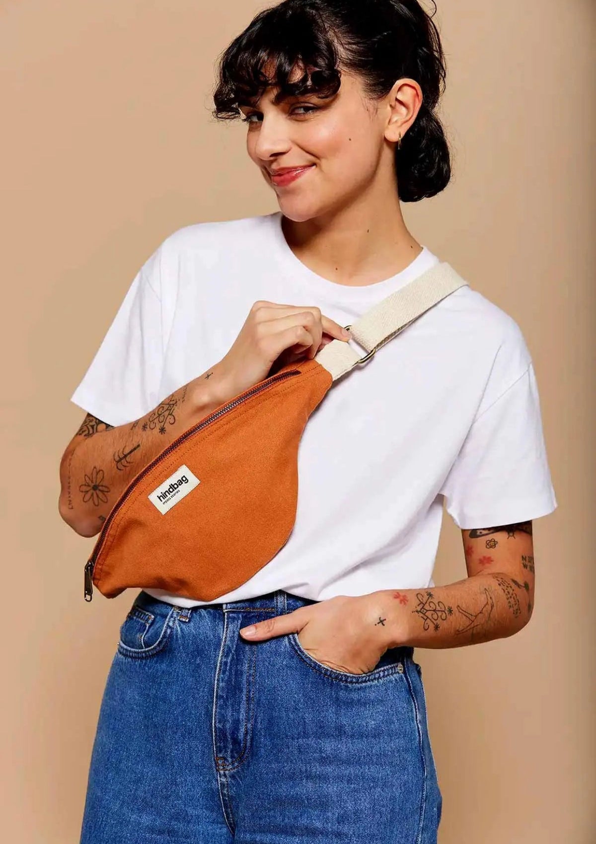 HINDBAG OLIVIA - Sac banane HINDBAG Olivia Sienne