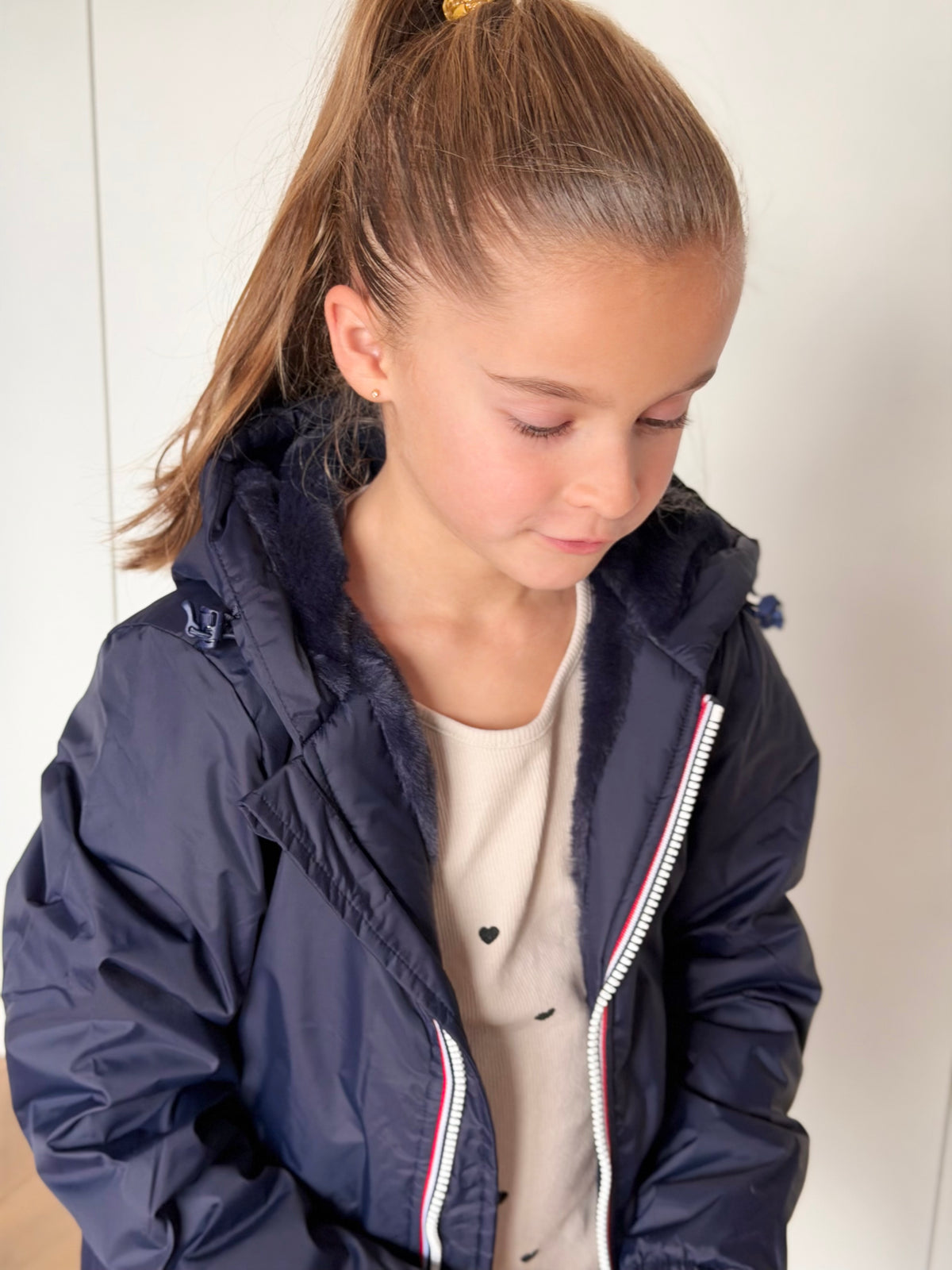 LAURA JO - Parka Imperméable mixte LOUIS.E KIDS fourré - Bleu marine
