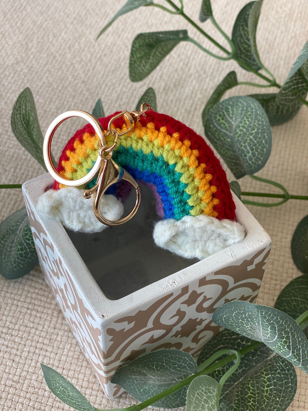 Porte-clefs Grigri en crochet ANATOLE