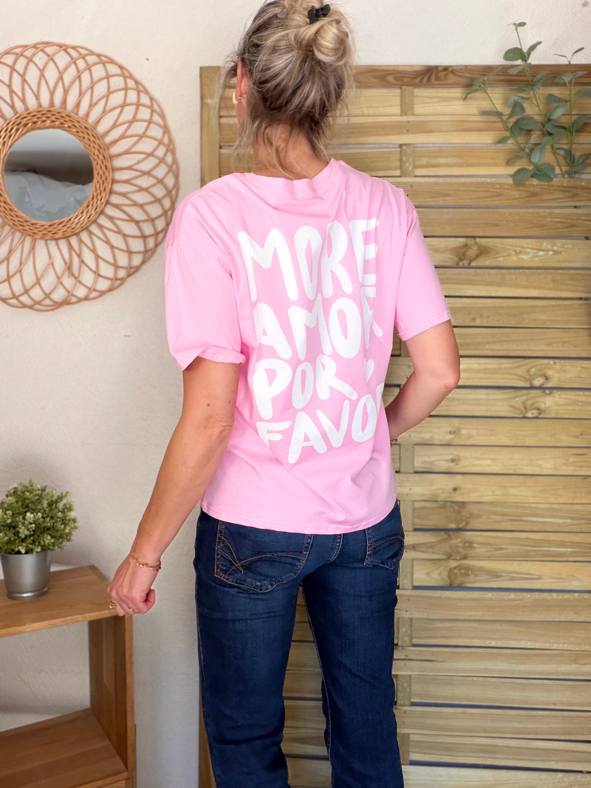 Tee shirt MORE AMOR POR FAVOR - RITA Rose - FIN DE SÉRIE