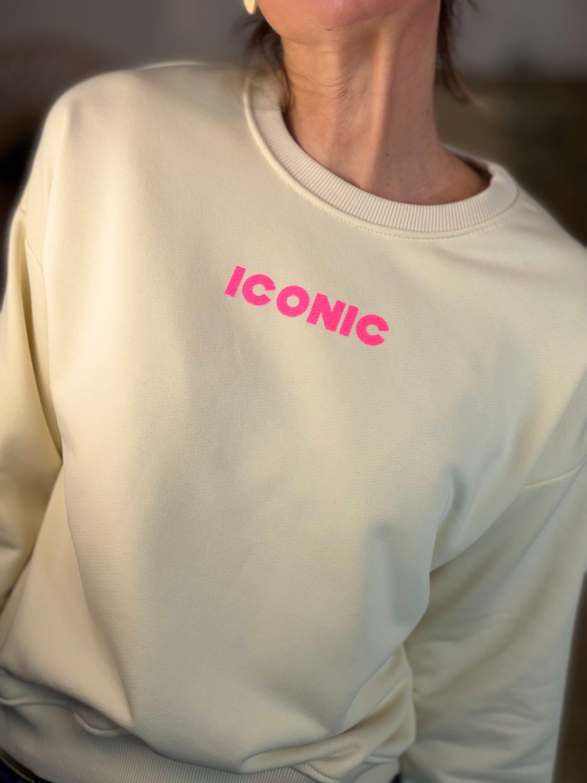 Sweat ICONIC COLINE - Beige clair