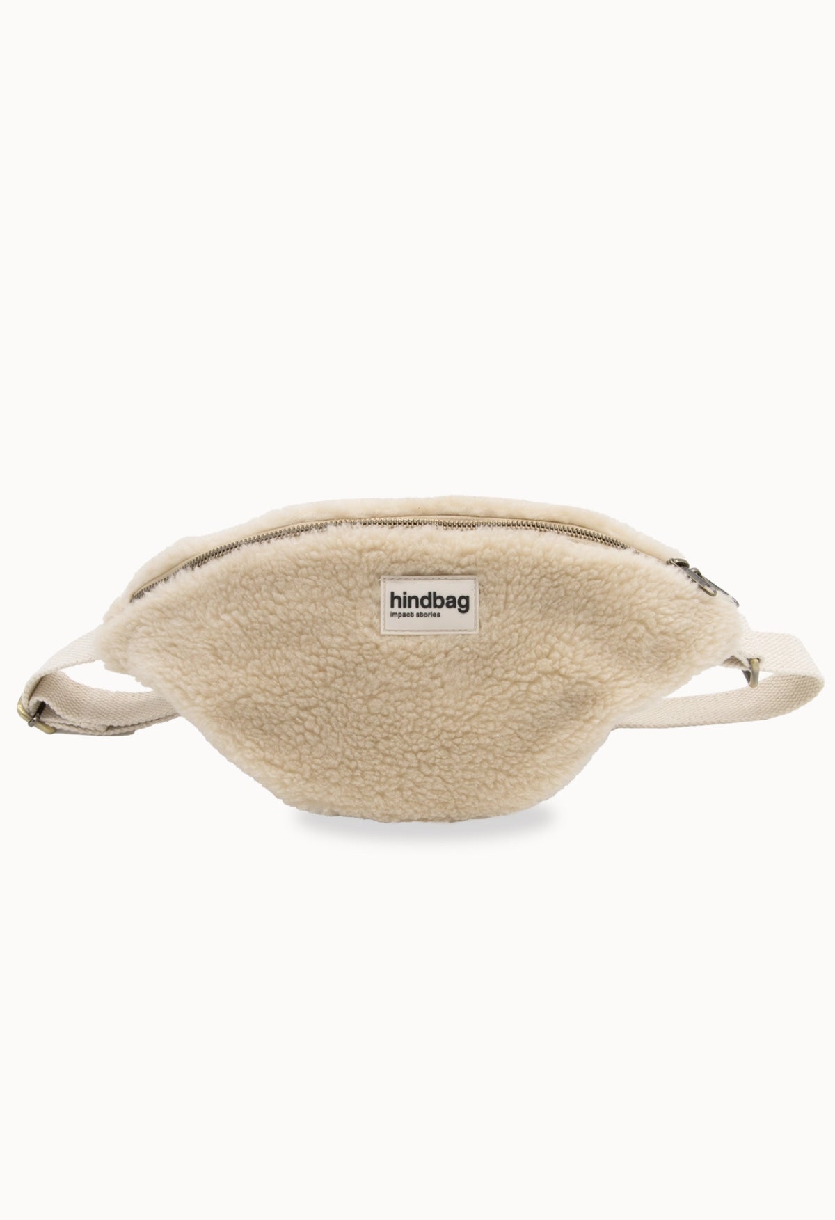 HINDBAG SASHA - Sac banane Teddy beige (moumoute)