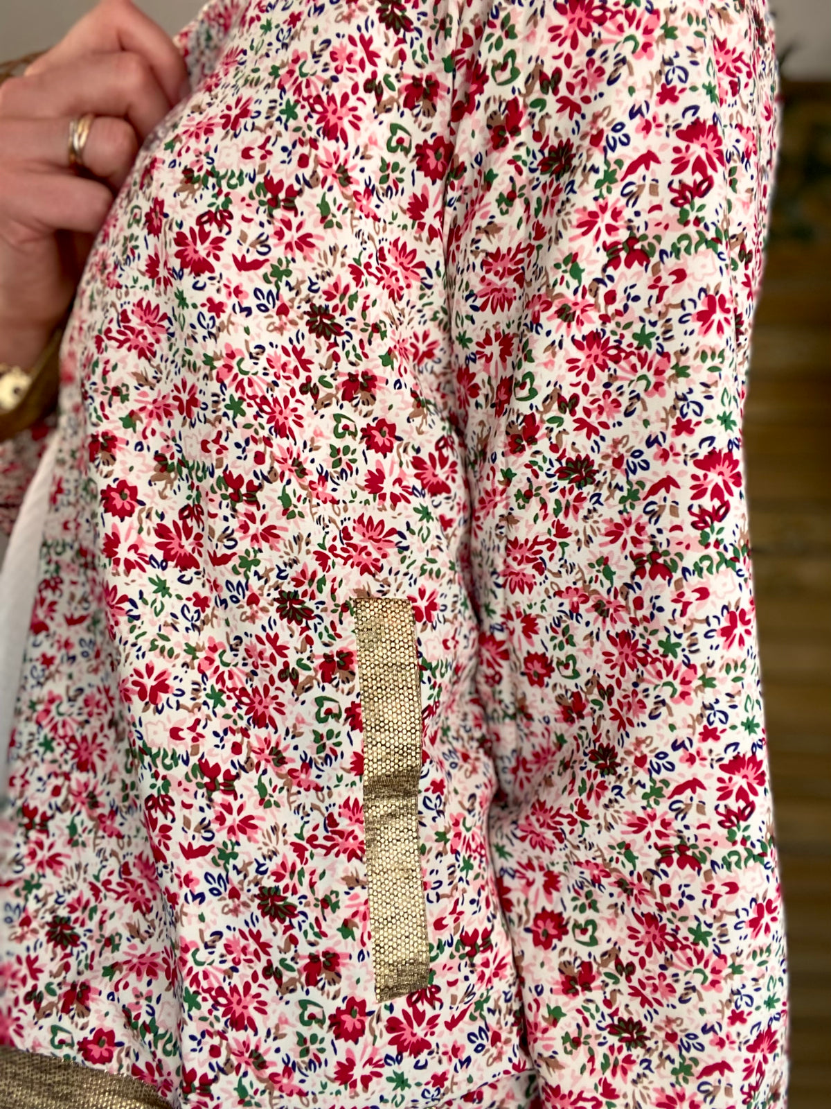 Veste bombers THAÏS - imprimé fleuri - FIN DE SÉRIE