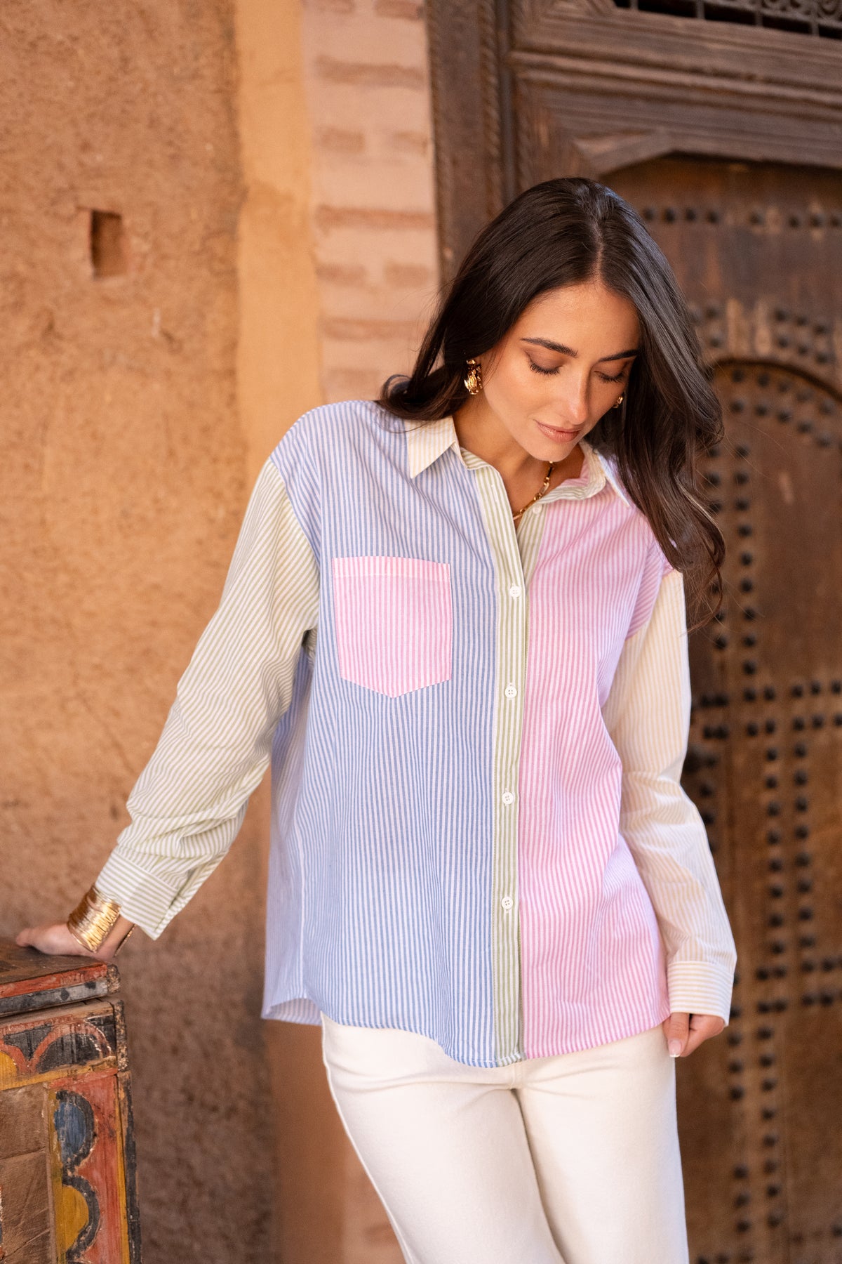 Chemise rayée multico PETRA