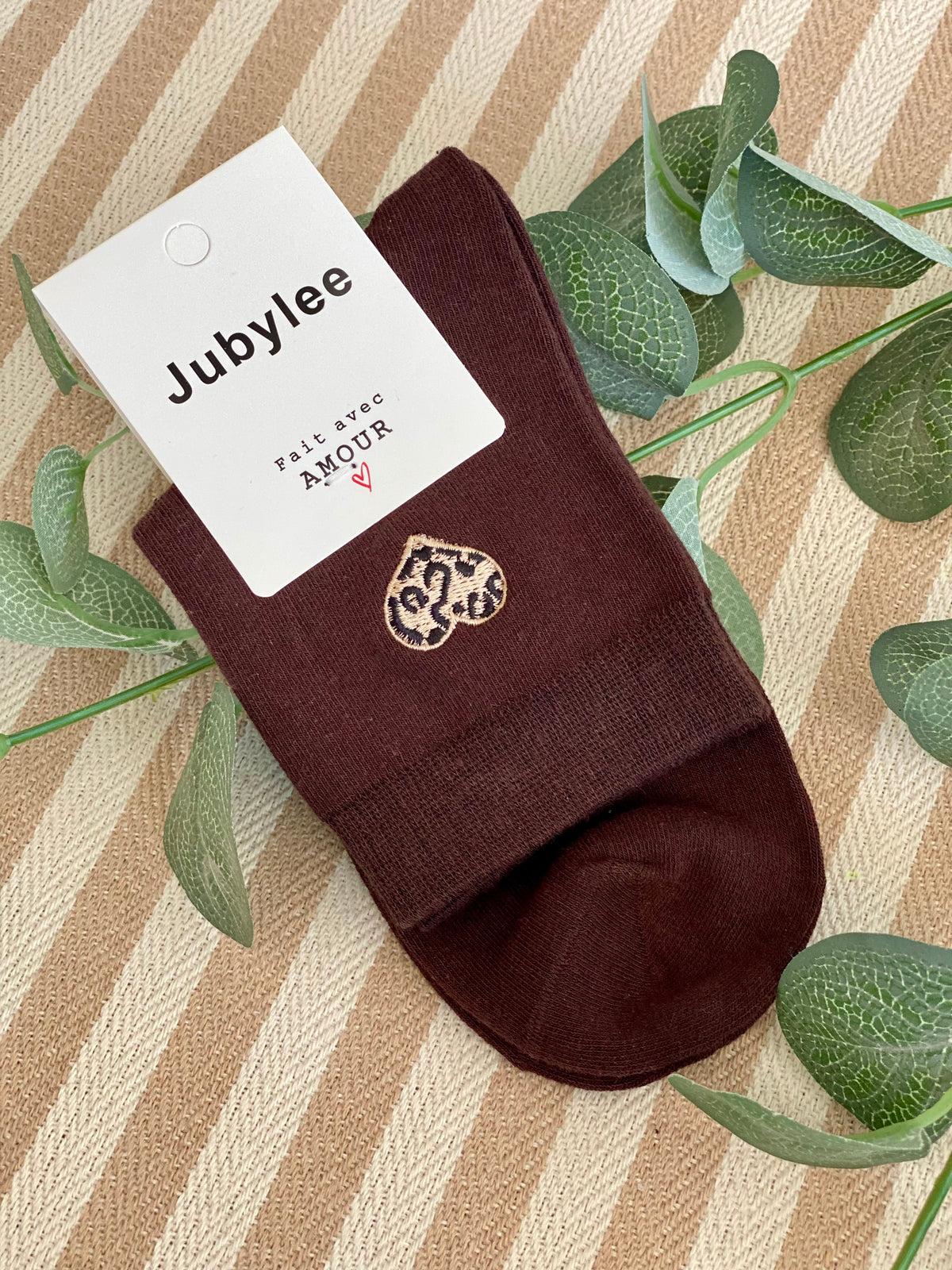 Chaussettes Coeur Léo 🐆 SANDY