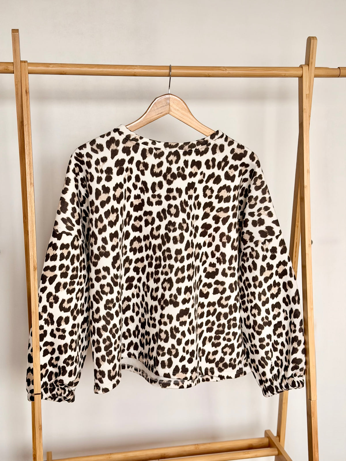 Sweat molleton oversized Léo camel GOOD VIBES - MIKA