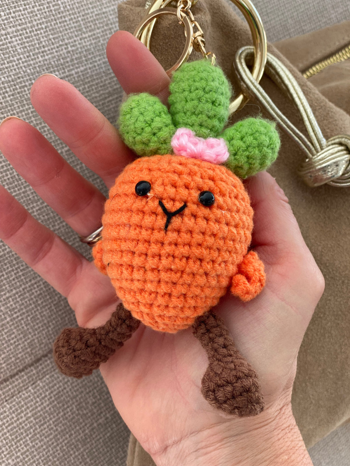 Porte-clefs Grigri en crochet ANATOLE
