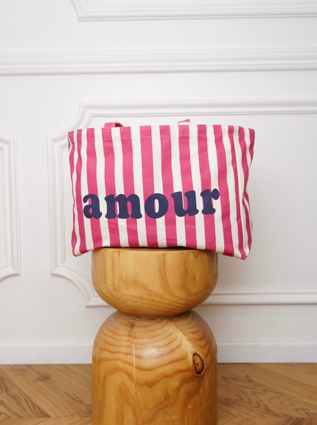 Grand cabas Tote bag rayé amour BELLY