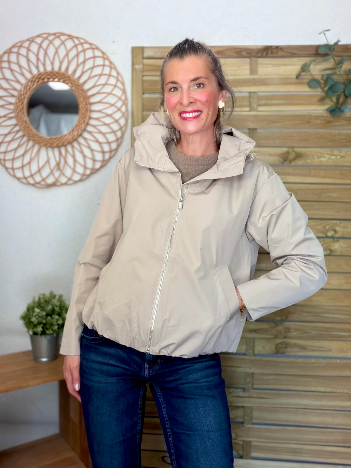 LAURA JO - Imperméable ÉLÉA court - Beige