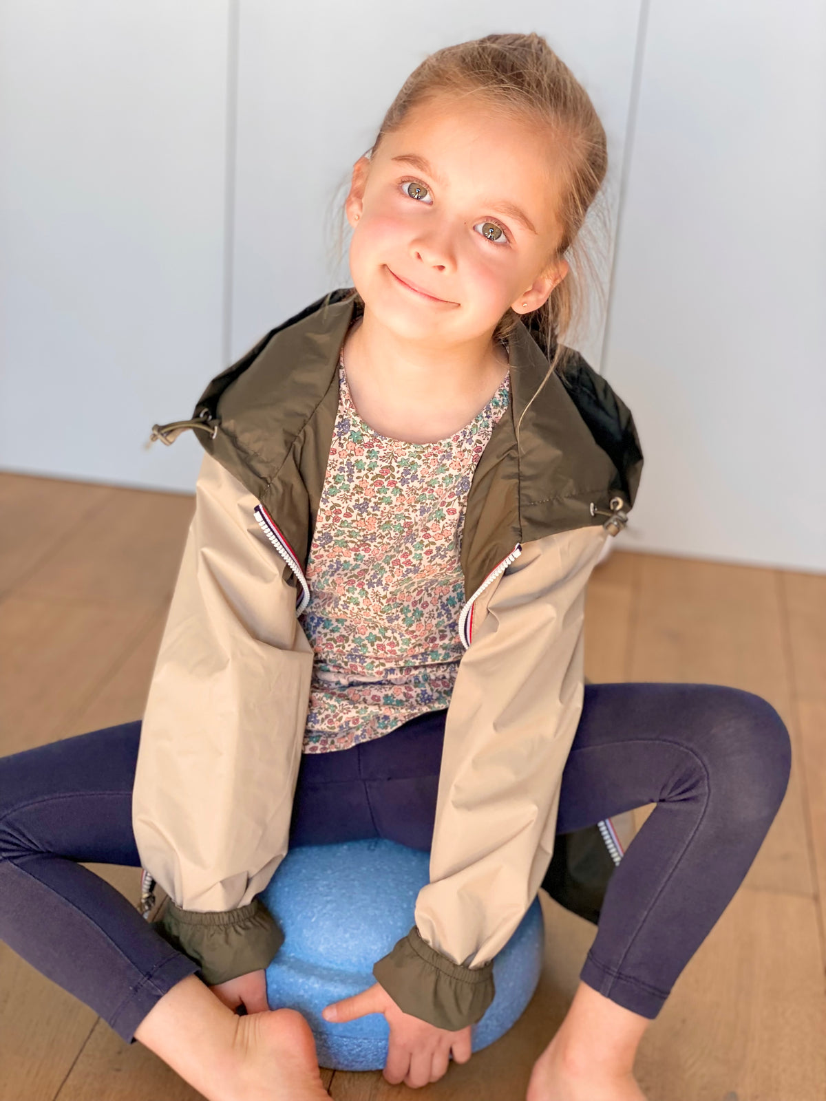 LAURA JO - Imperméable réversible léger GARANCE KIDS enfant (mixte) - Kaki / Beige • DÉSTOCKAGE sur Taille 6 ans