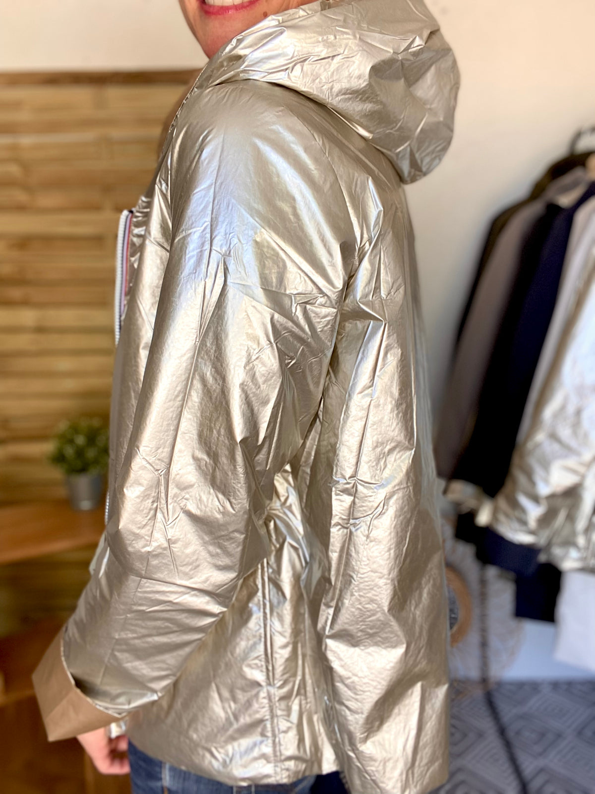 LAURA JO - Imperméable réversible rembourré LOUISON COURT - Camel/Doré