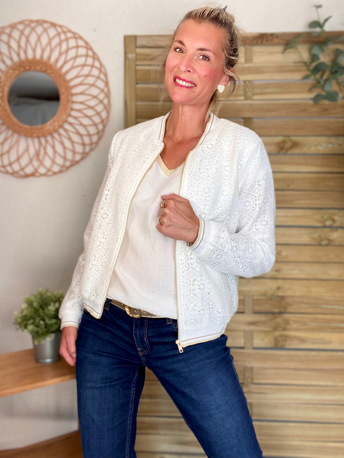Veste bombers en crochet CLARANCE
