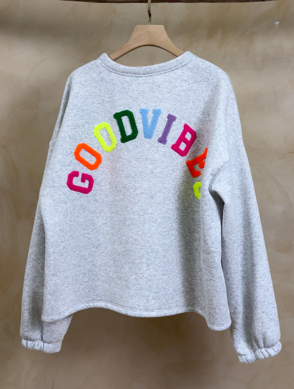 Sweat molleton oversized GOOD VIBES - MIKA