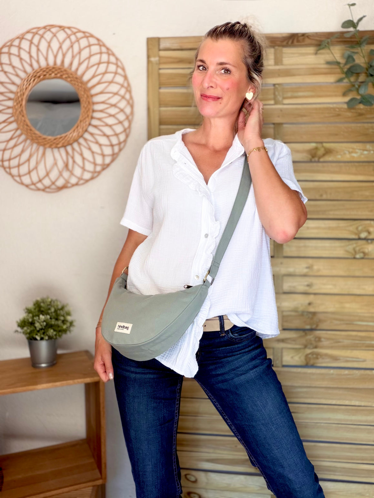 Blouse en gaze de coton ANAËLLE Blanc