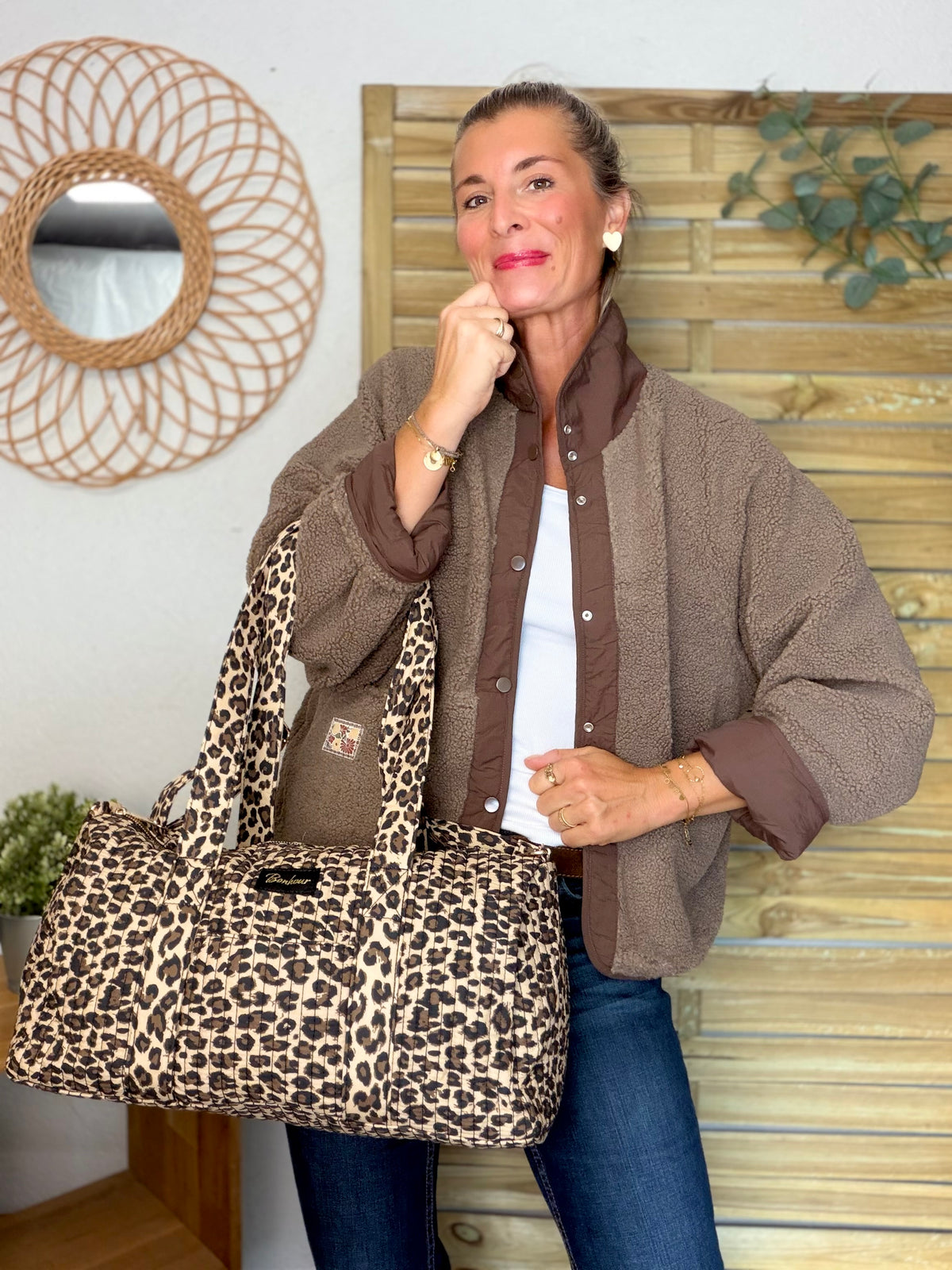 Sac polochon imprimé Léo Bonheur NOA