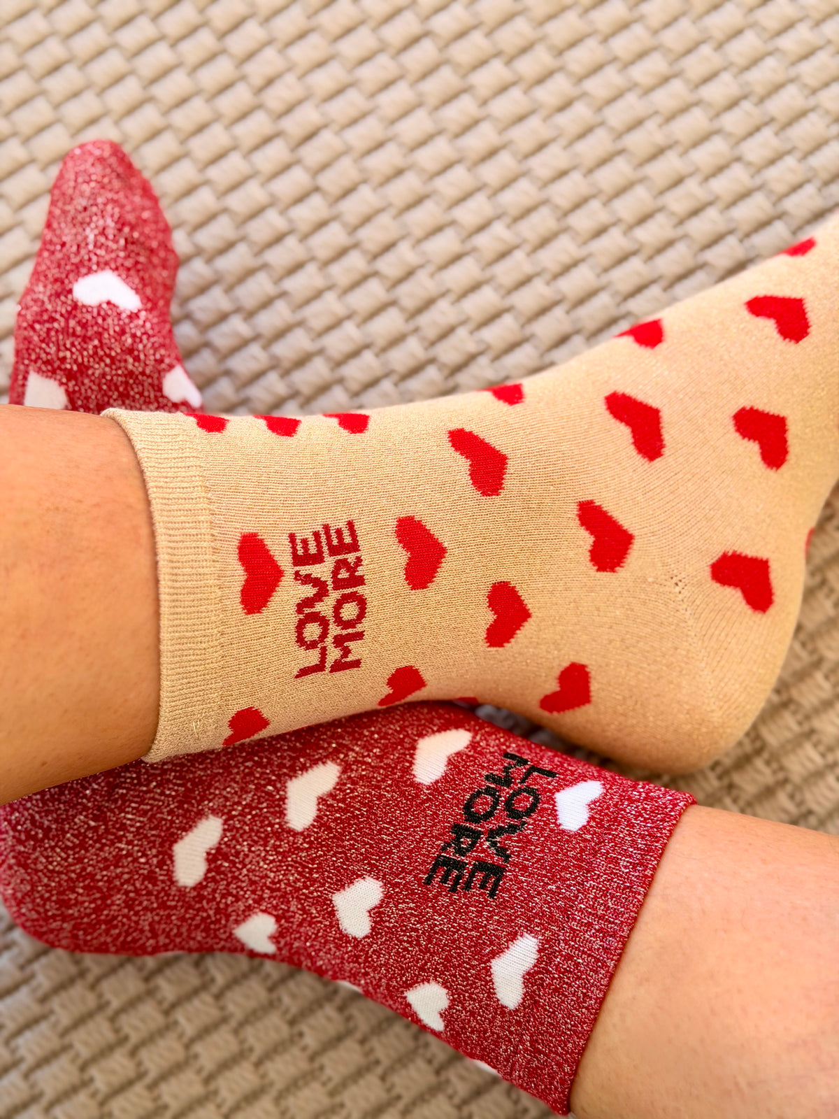 Chaussettes ZORA - Cœurs ♥️ LOVE MORE