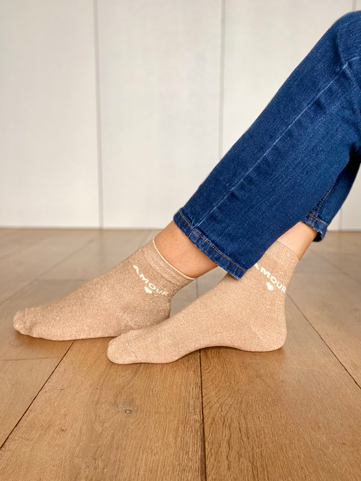 Chaussettes scintillantes glitter ZAHO - Amour • FIN DE SÉRIE