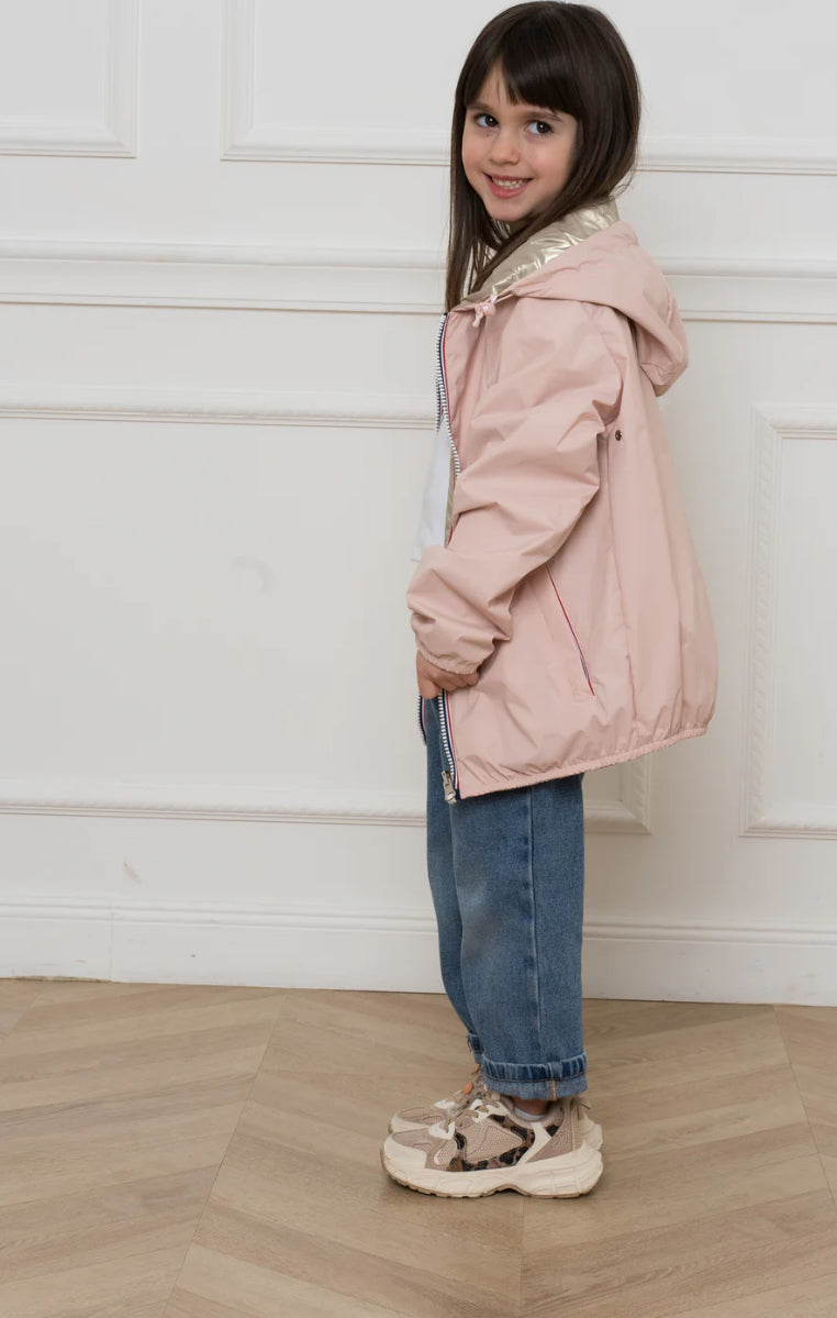 LAURA JO - Imperméable réversible léger GARANCE KIDS enfant (mixte) - Rose / Doré
