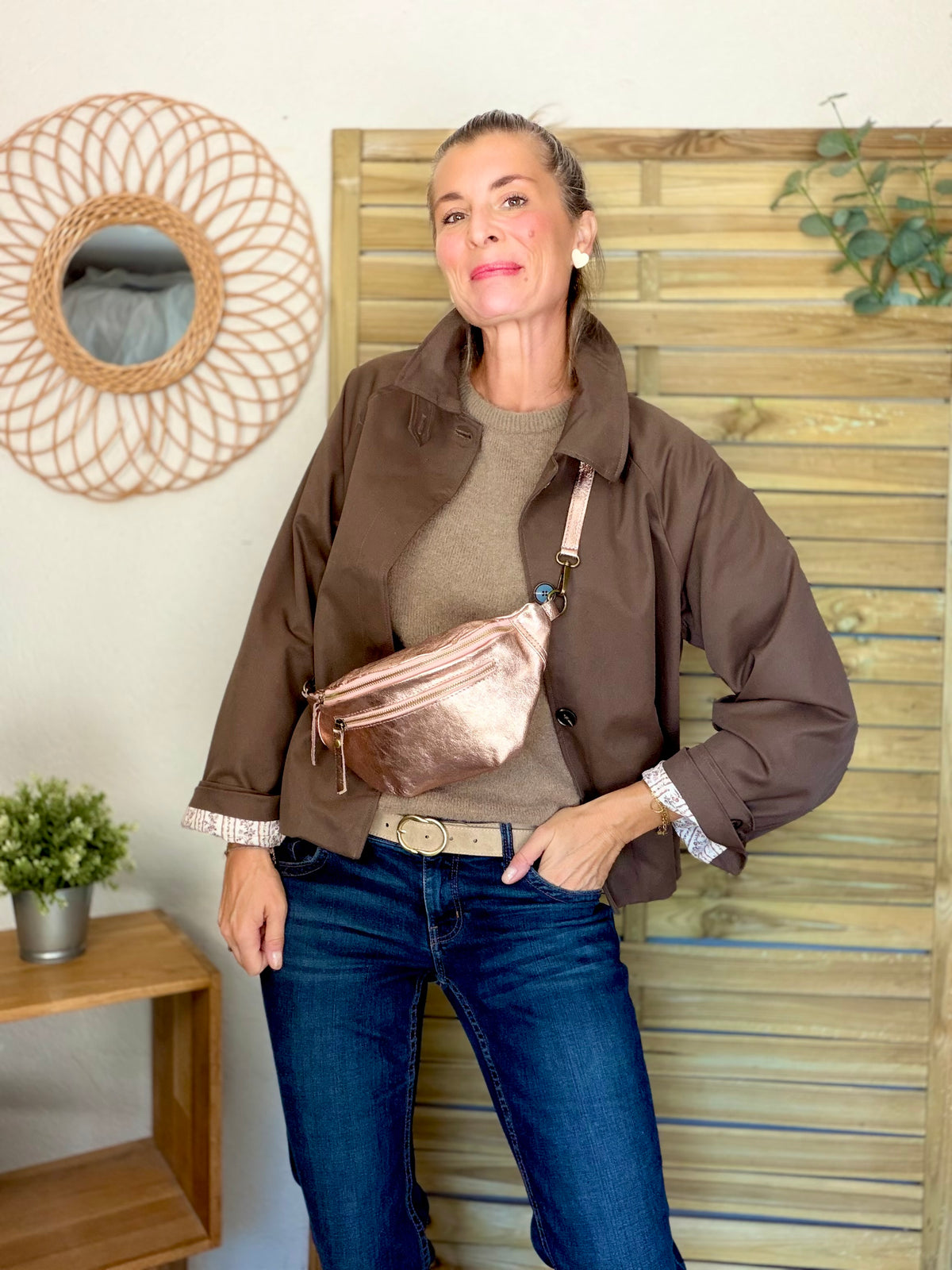 Veste Trench avec Liberty - MADELEINE Chocolat