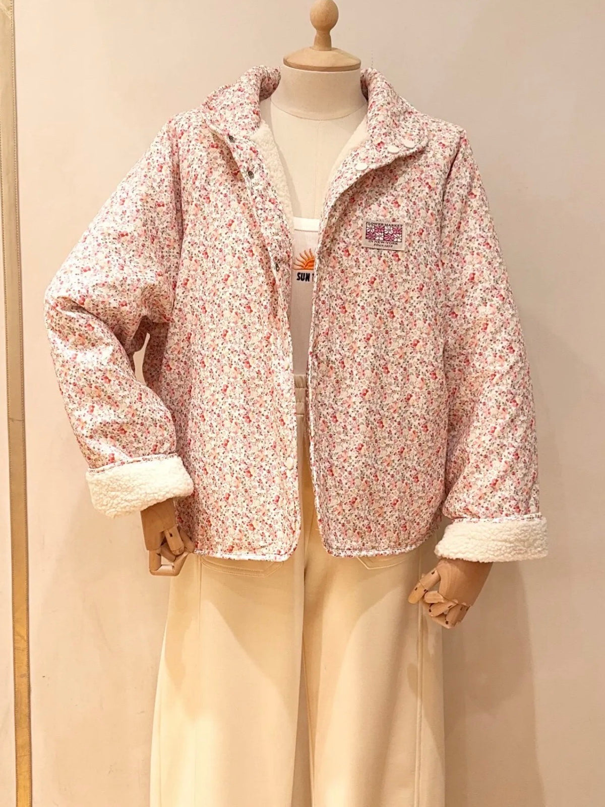 Veste réversible Sherpa ODETTE Liberty / Écru