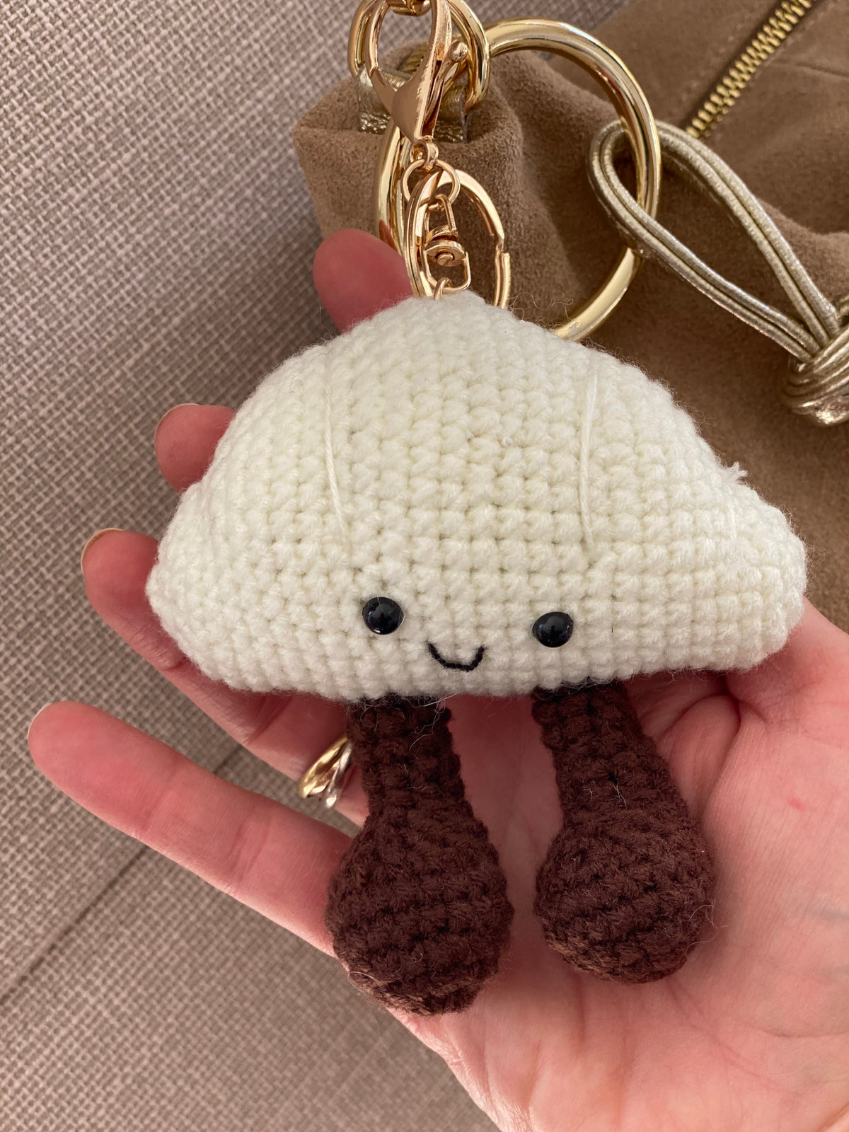 Porte-clefs Grigri en crochet ANATOLE