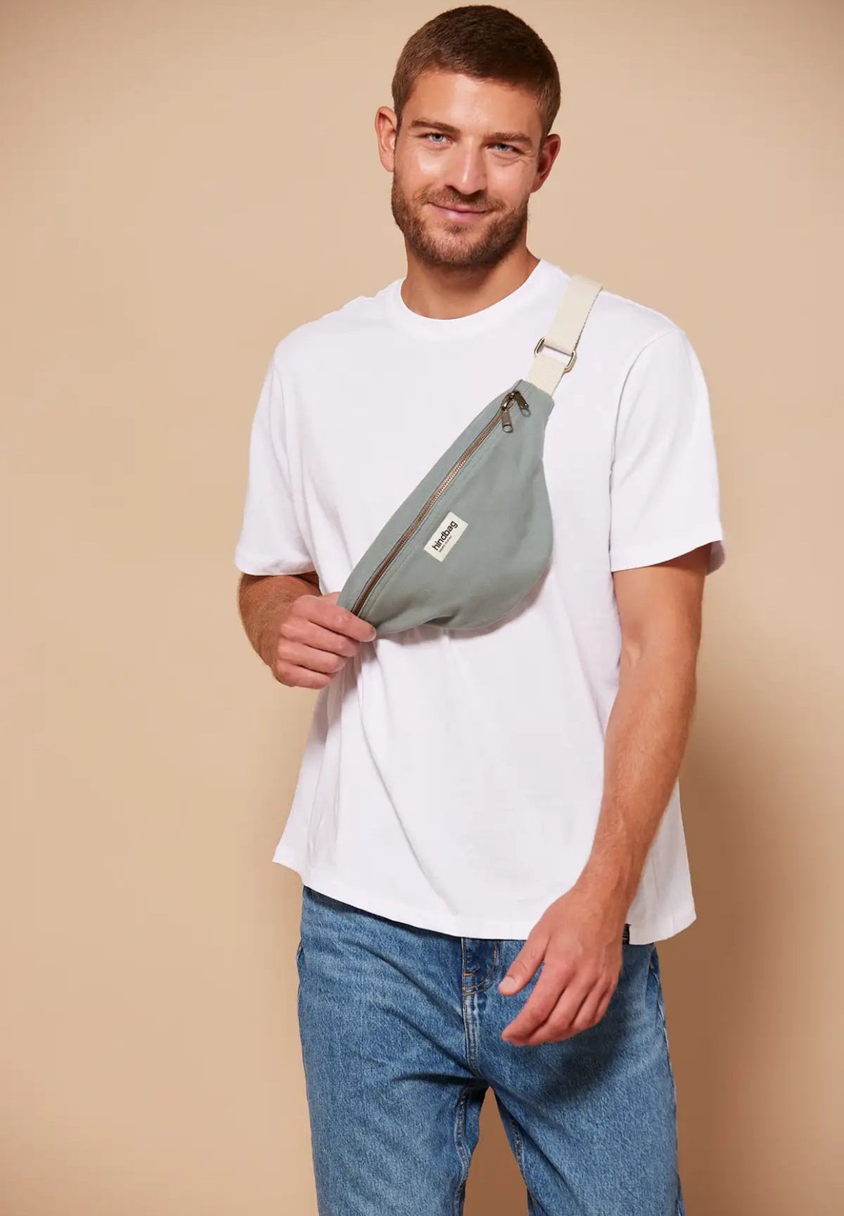 HINDBAG OLIVIA - Sac banane Vert sauge