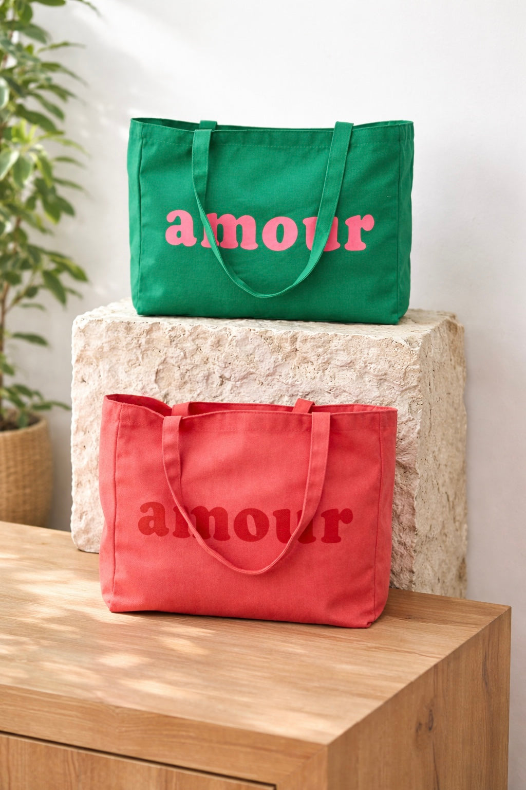 Grand cabas Tote bag uni amour BELLY