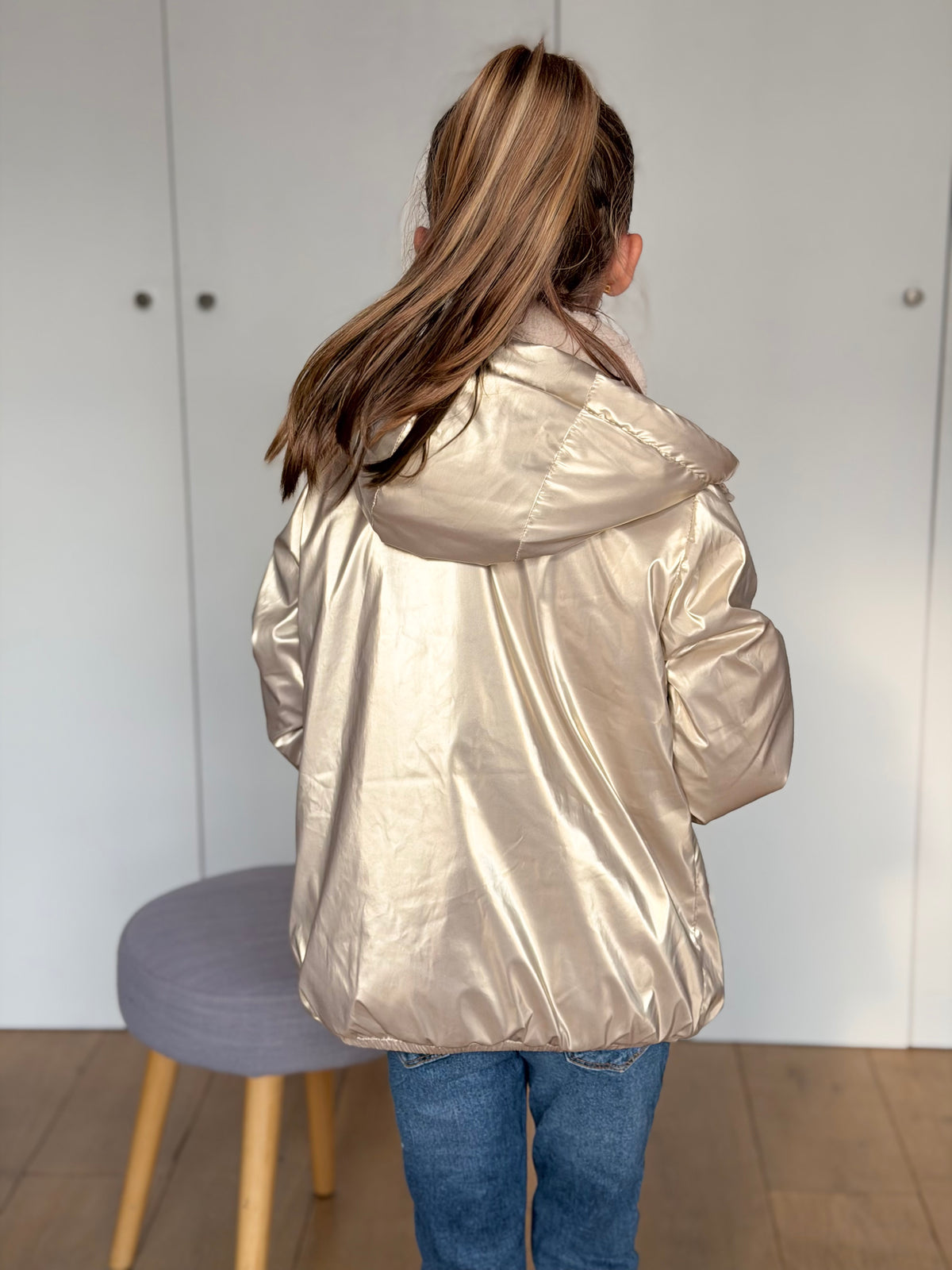 LAURA JO - Parka Imperméable mixte LOUIS.E KIDS Sherpa - Doré