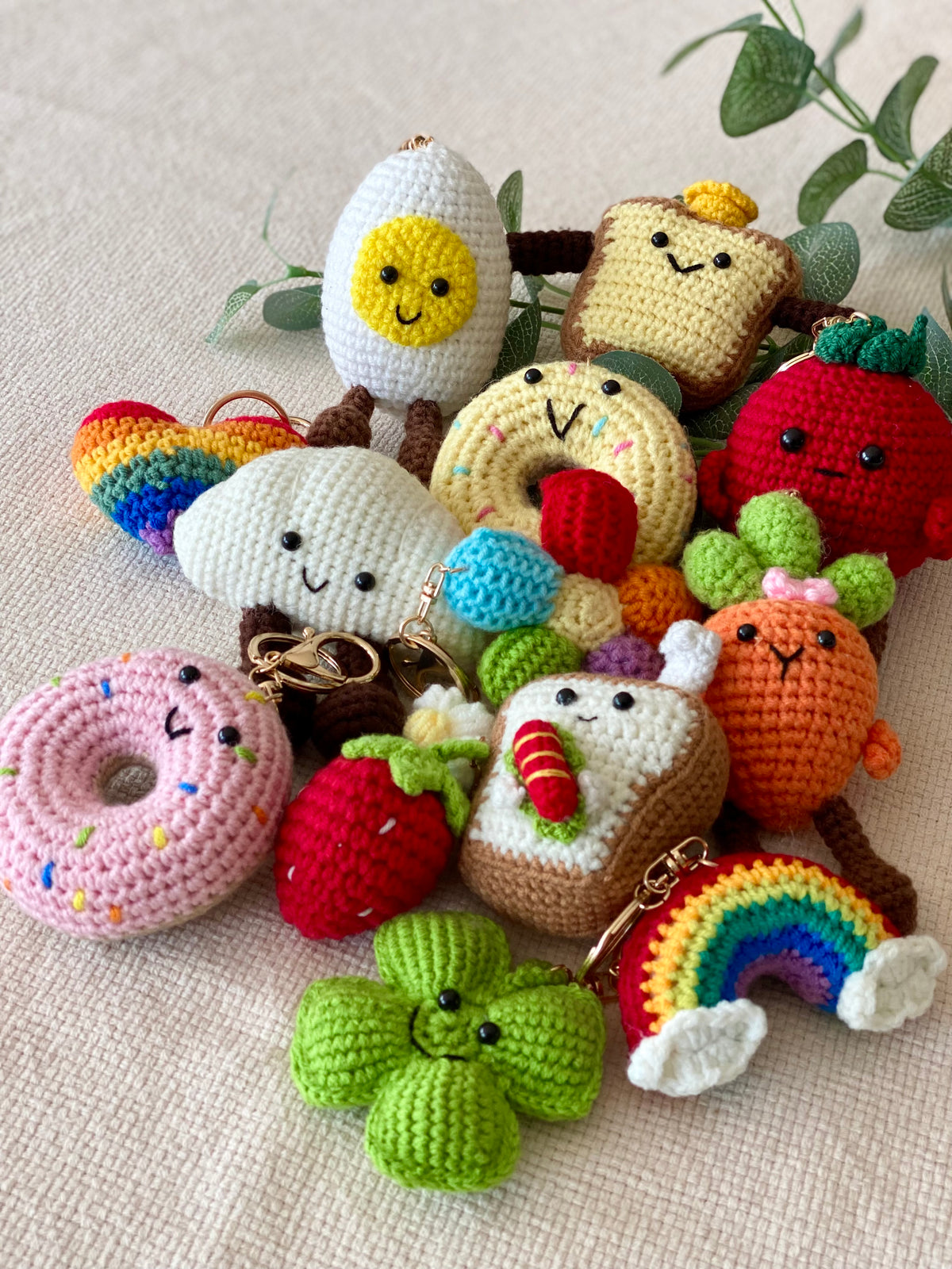 Porte-clefs Grigri en crochet ANATOLE