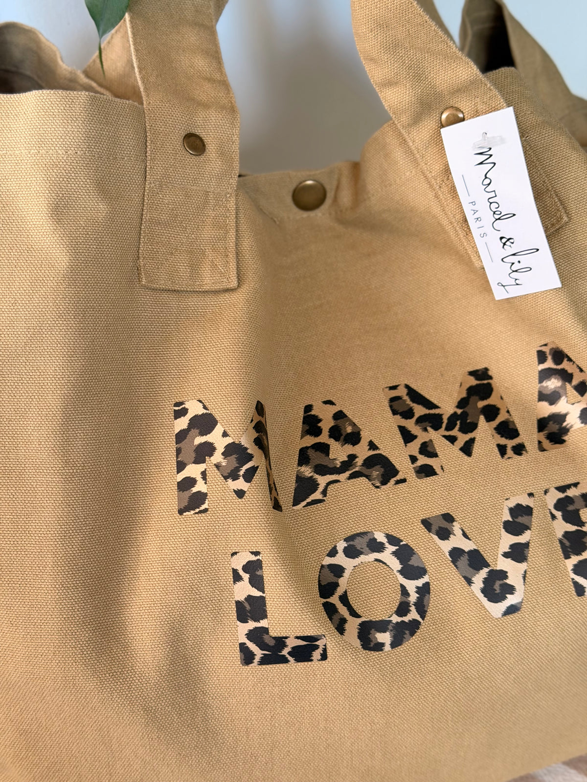 Sac week end MAMA LOVE Sable - Marcel et Lily