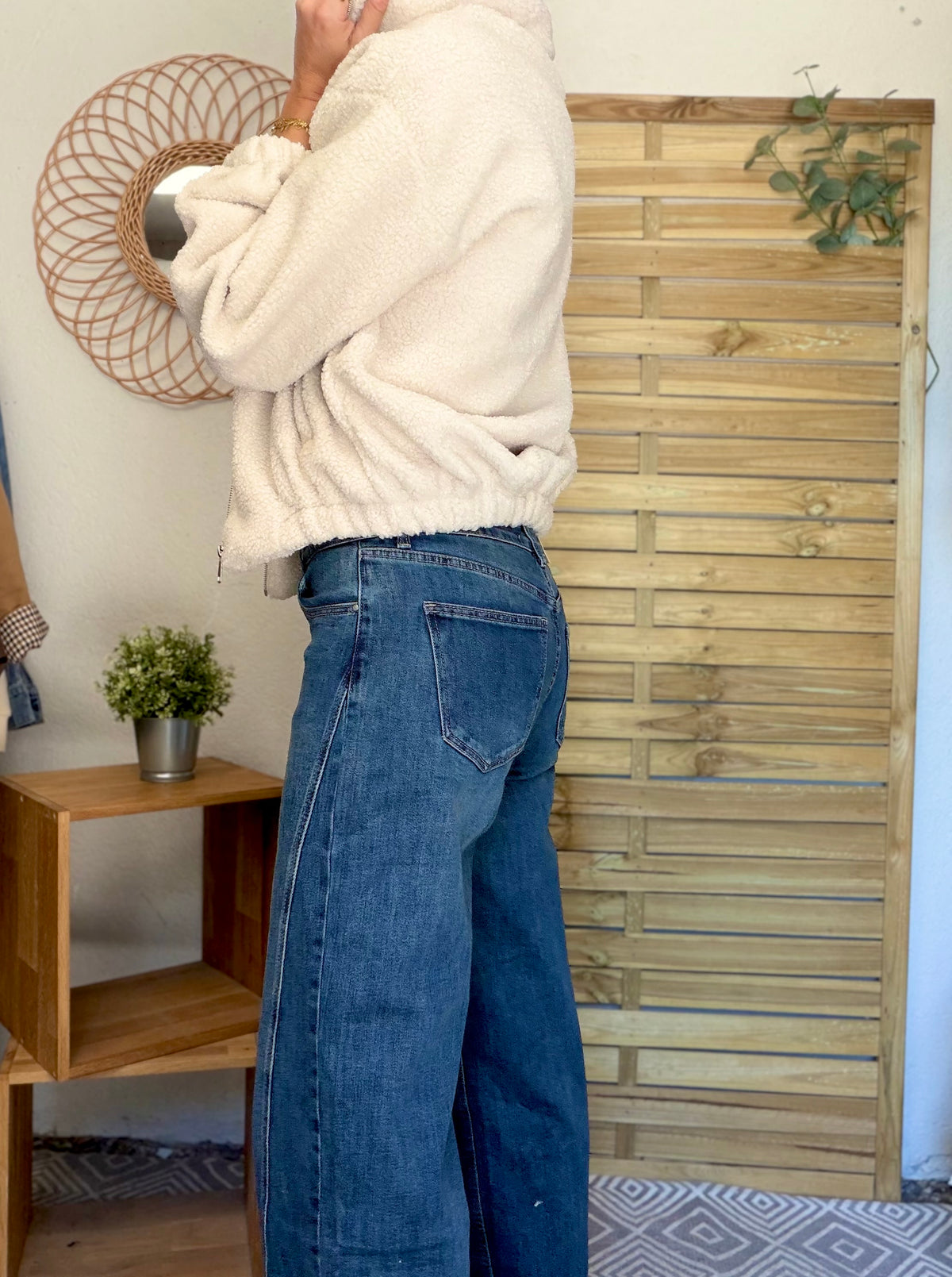 RÉASSORT PRÉVU DÉBUT NOVEMBRE • Pantalon Jean coupe barrel LÉON Bleu