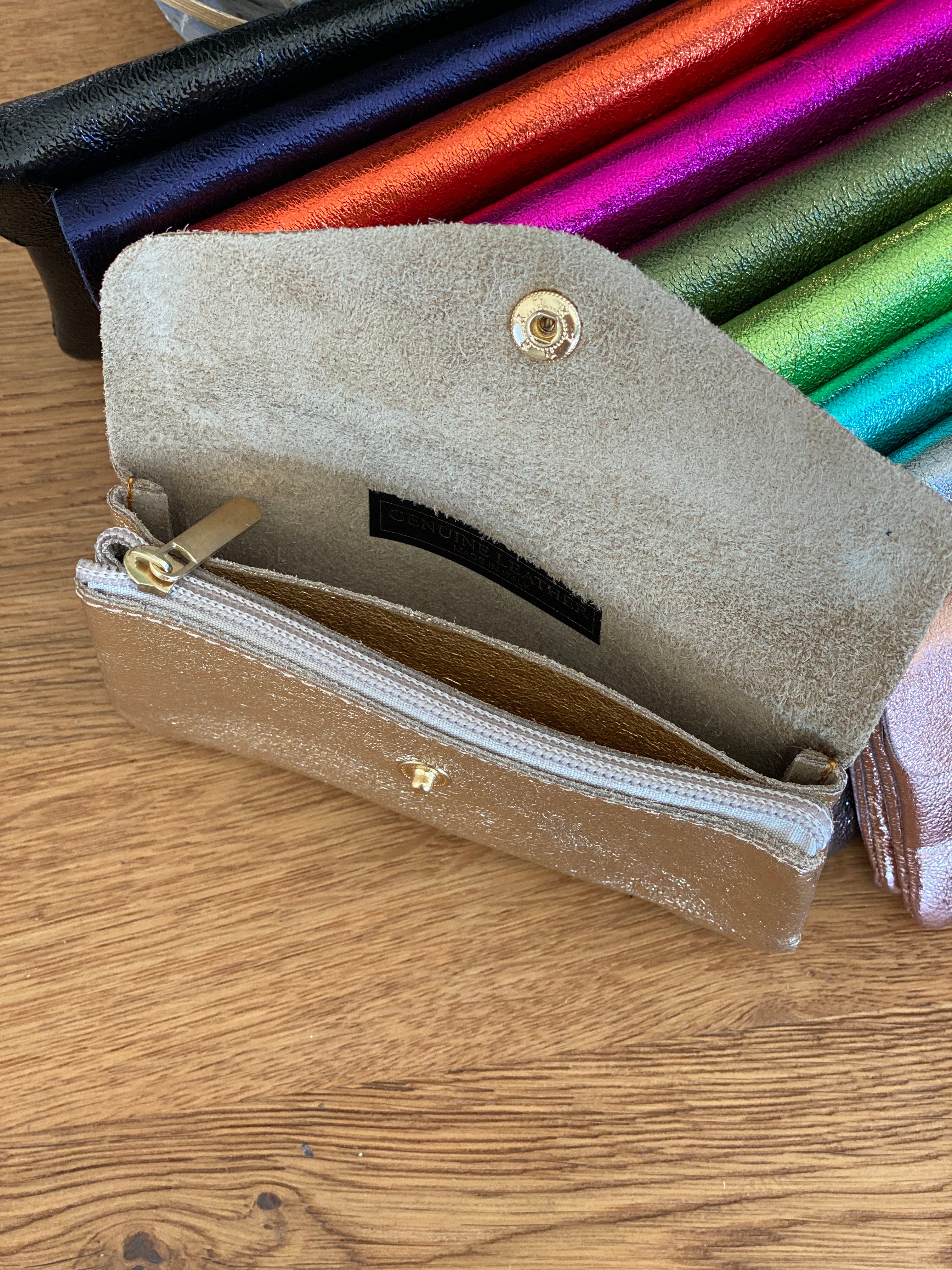 Porte monnaie / porte carte XL et XL+ en cuir irisé - BASILE