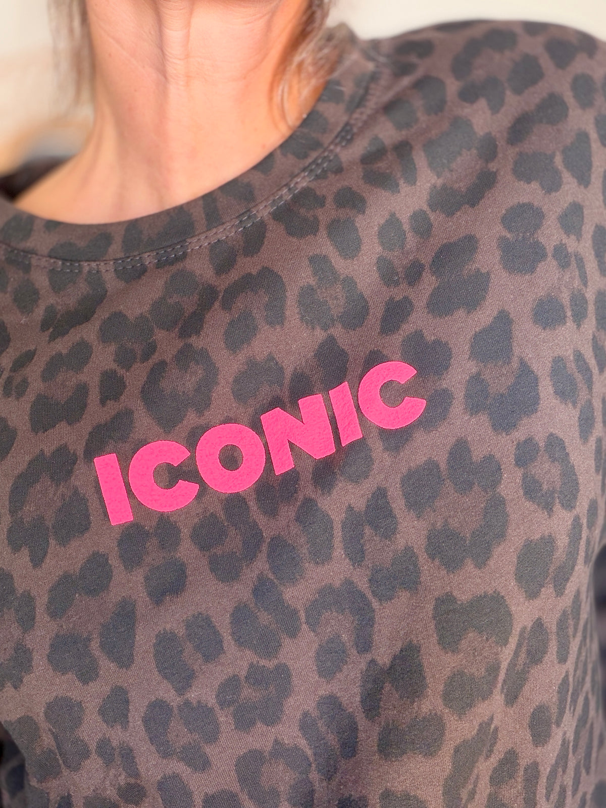 Sweat ICONIC léger 100% coton FAUSTINE Léo choco (taille 34 à 46)