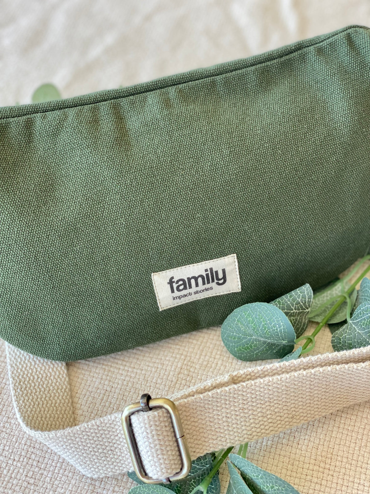 Sac banane en toile MUM OF - Kaki - FAMILY IMPACT STORIES - FIN DE SÉRIE