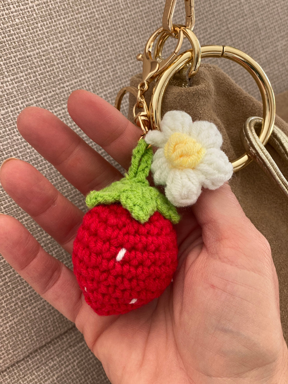 Porte-clefs Grigri en crochet ANATOLE